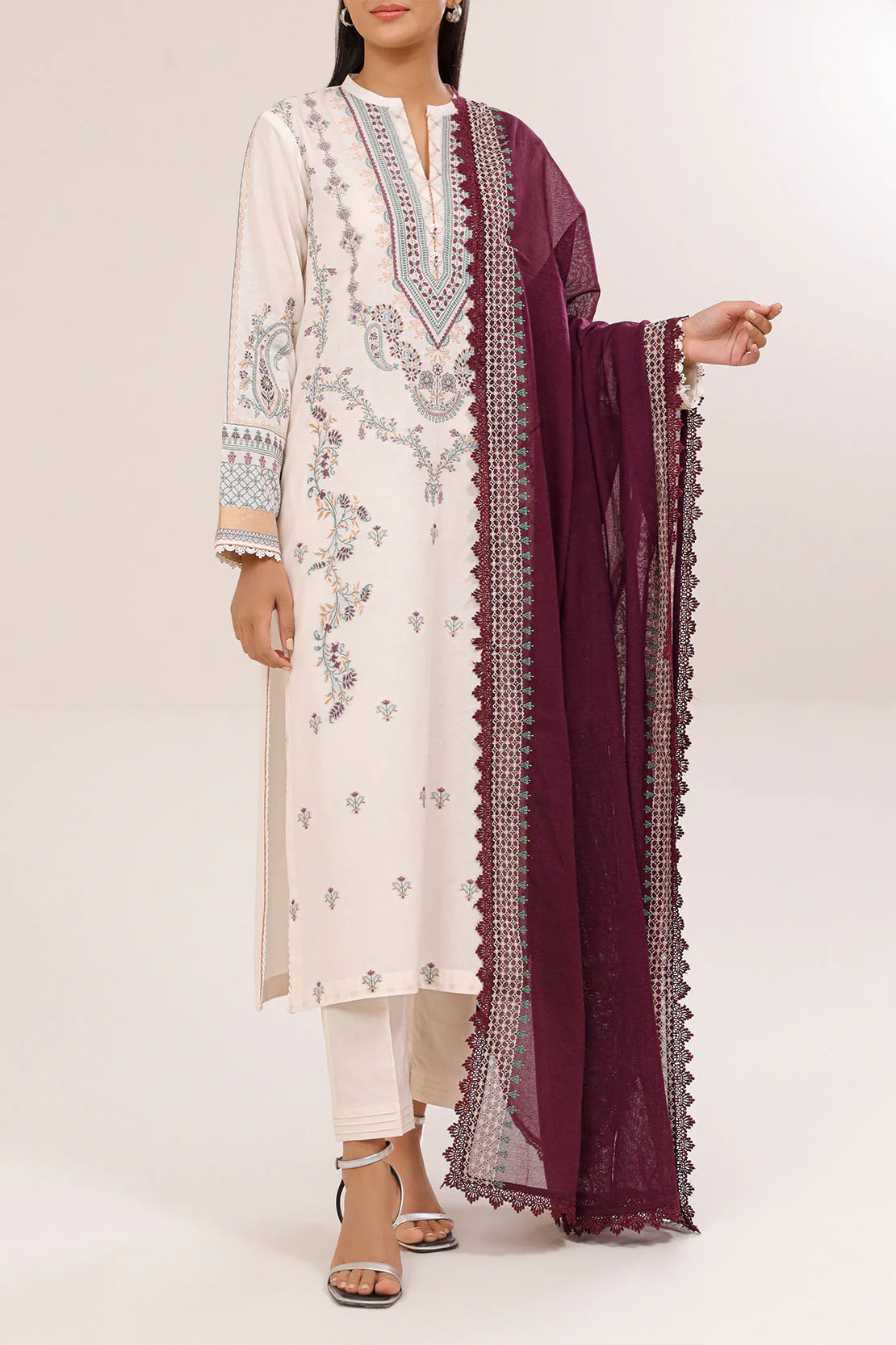 Unstitched Jacquard Cotton Shirt