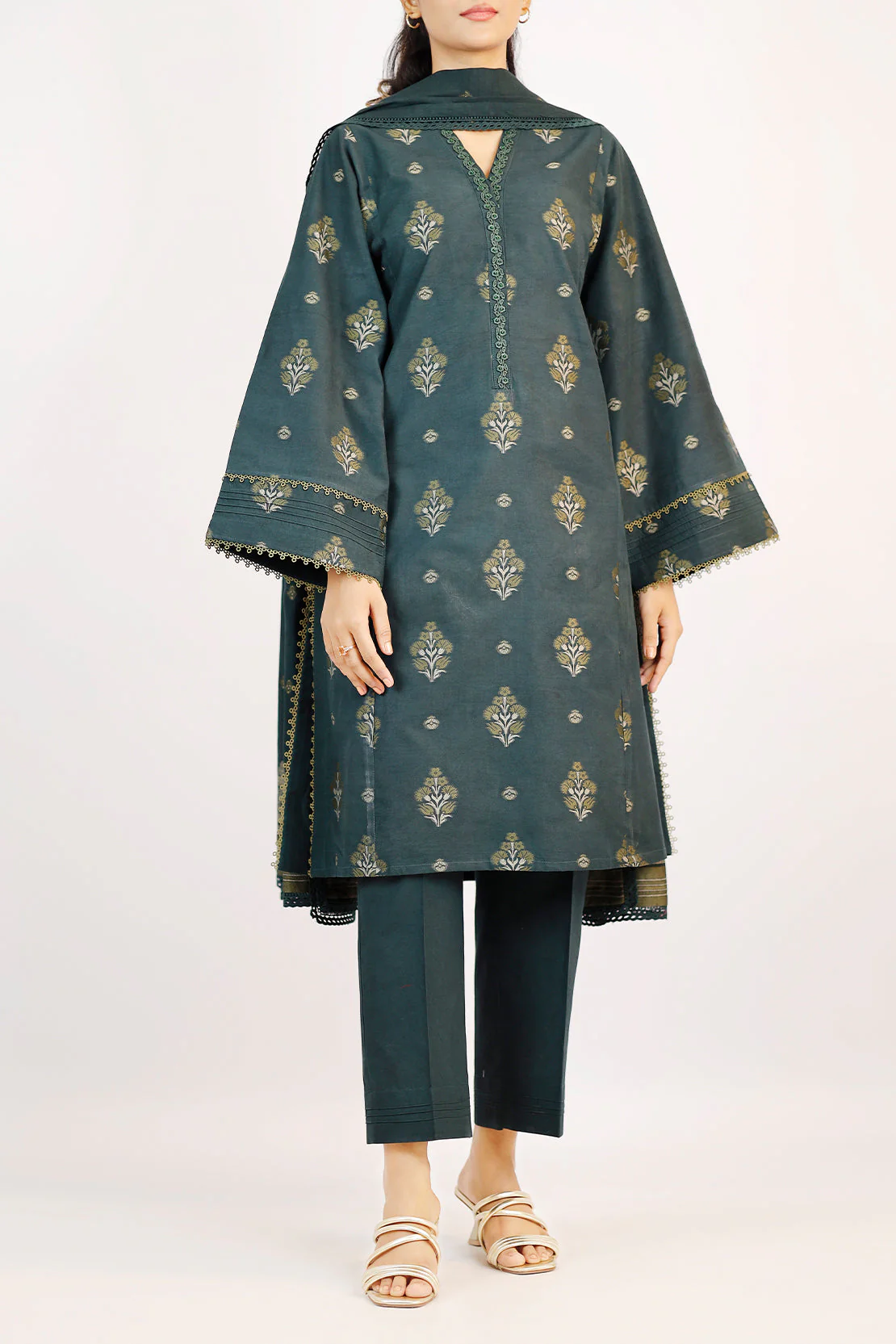 Unstitched Jacquard Cotton Shirt