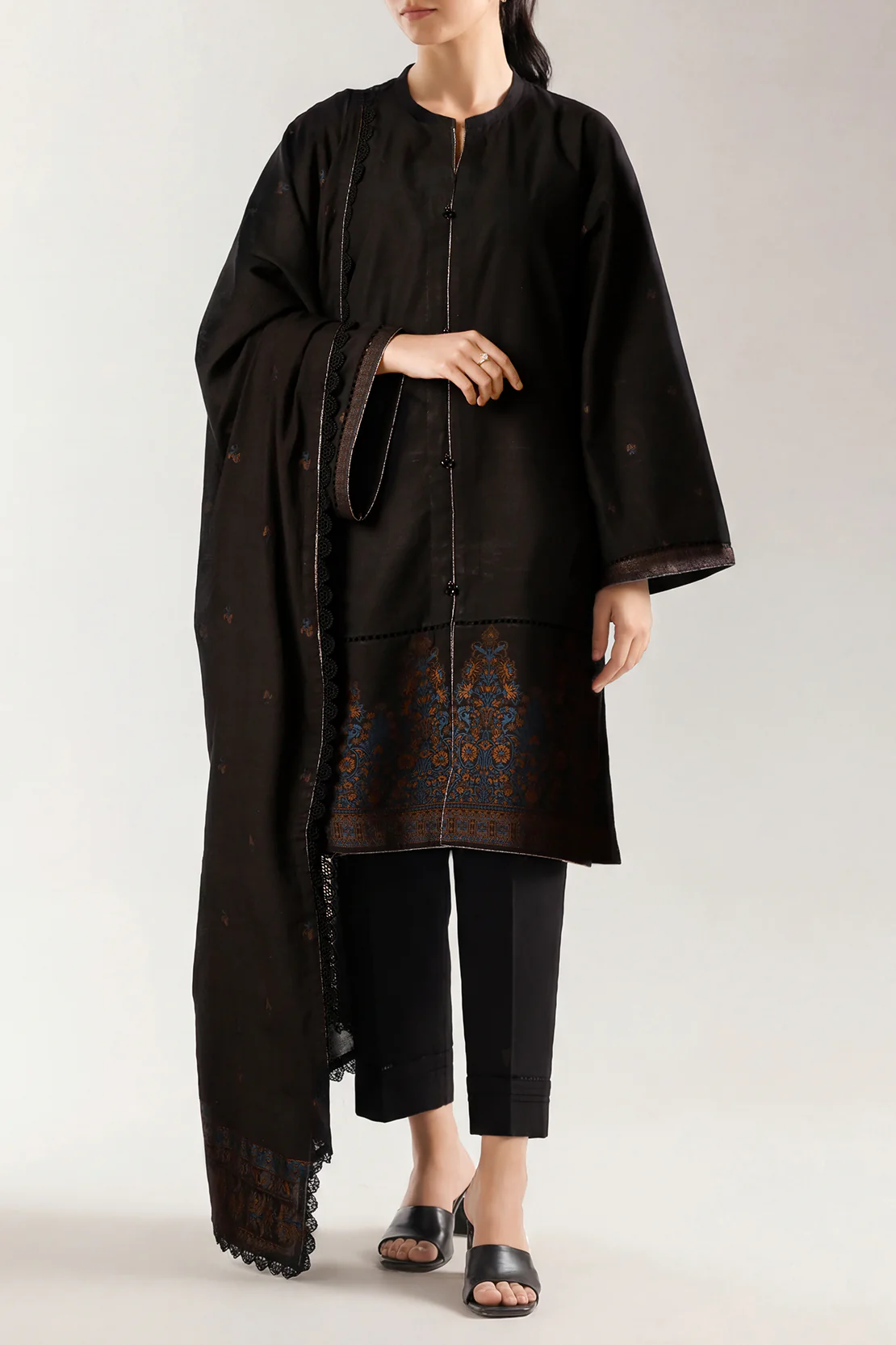 Unstitched Jacquard Cotton Shirt