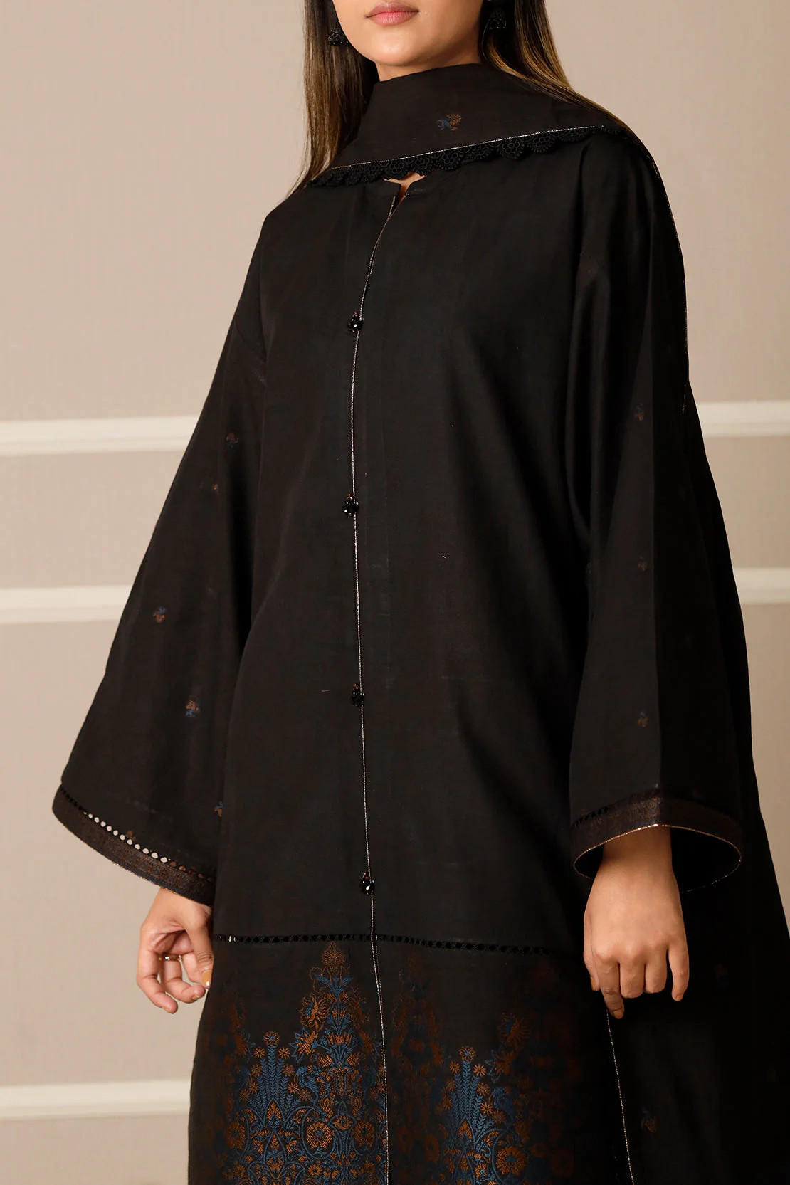 Unstitched Jacquard Cotton Shirt - Image 2