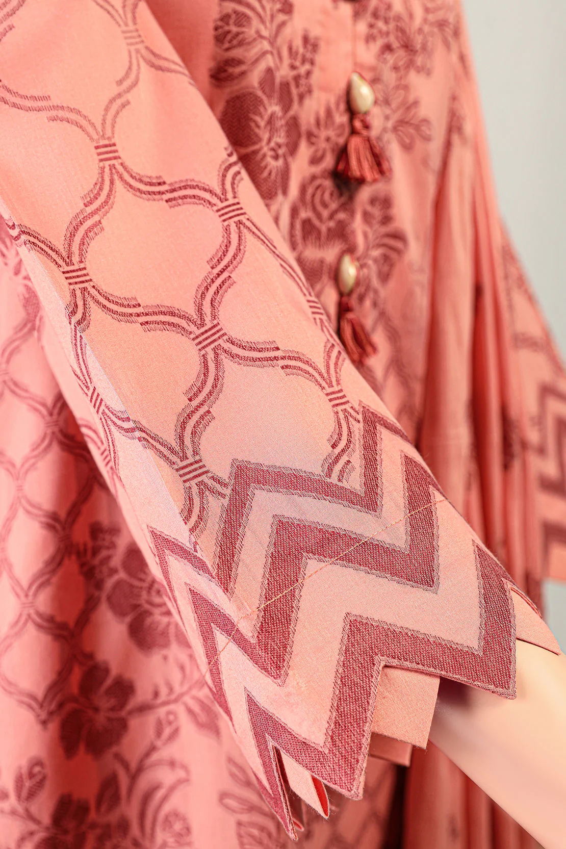 Unstitched Jacquard Cotton Shirt - Image 3