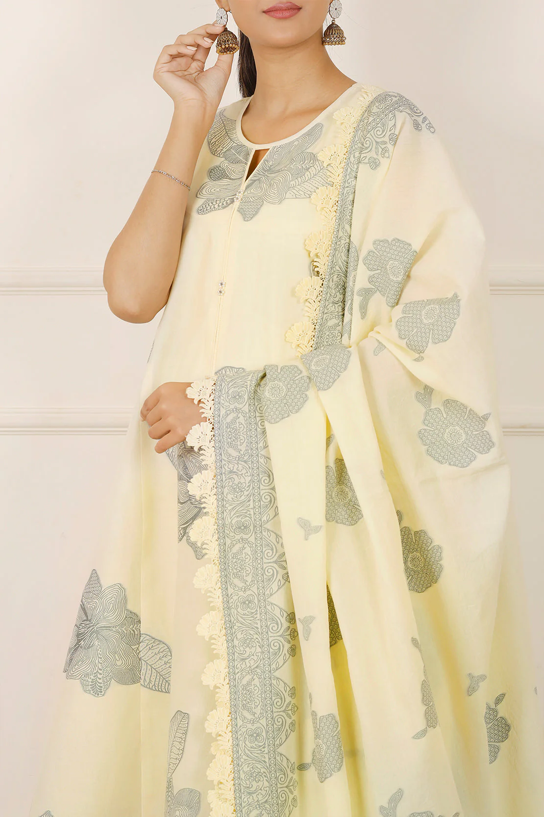 Unstitched Jacquard Cotton Shirt - Image 3