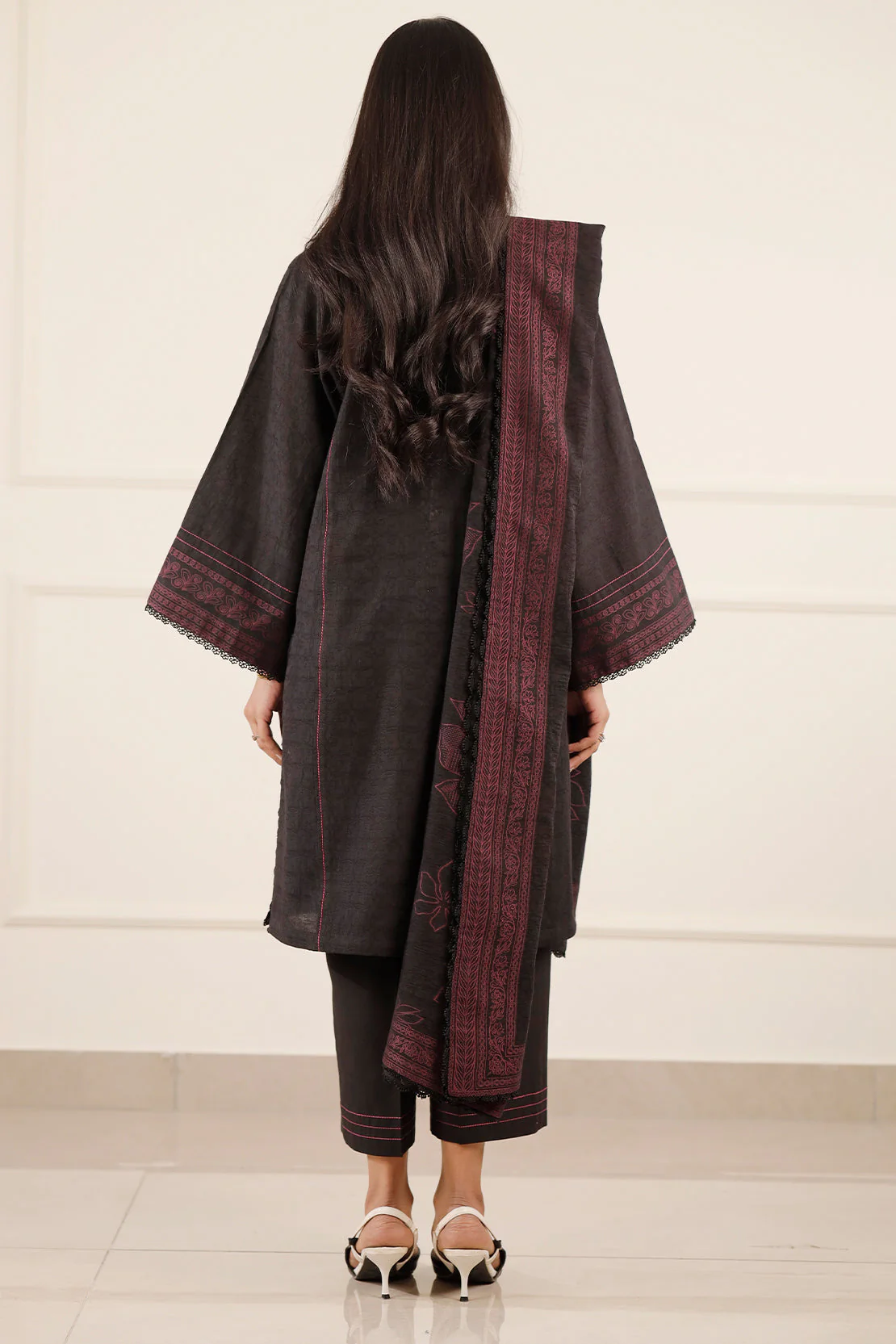 Unstitched Jacquard Cotton Shirt - Image 2