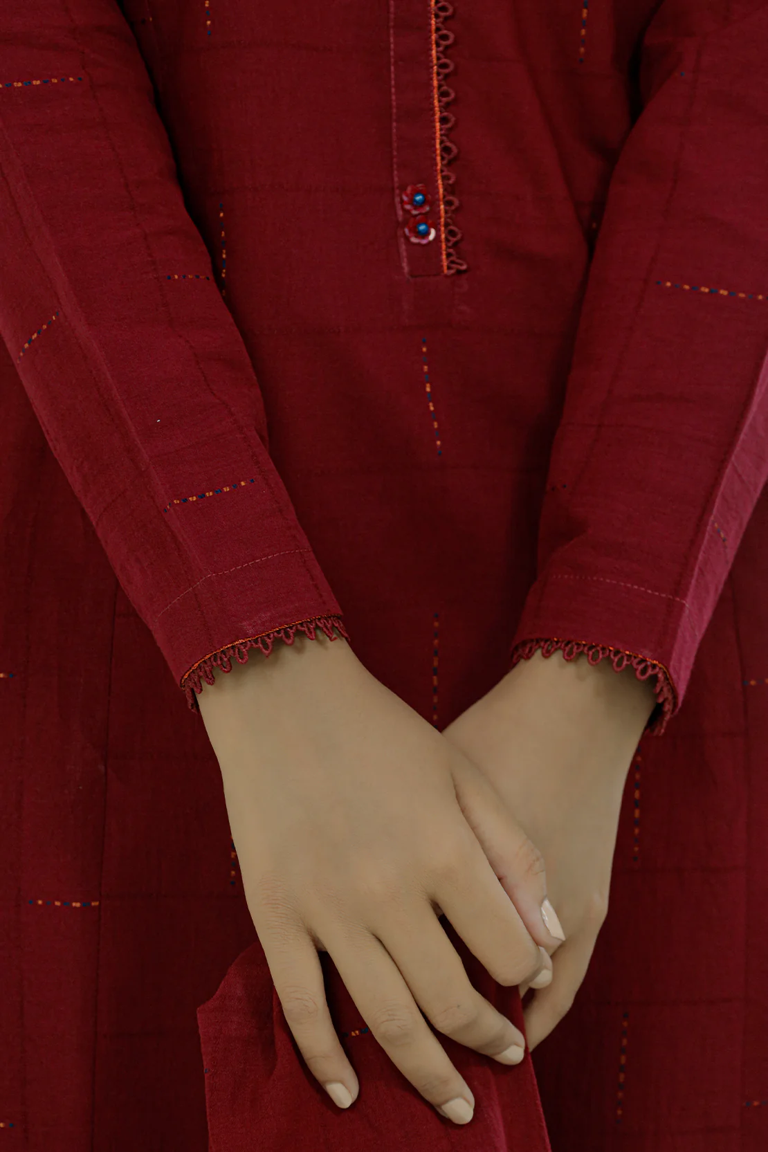Unstitched Jacquard Cotton Shirt - Image 5