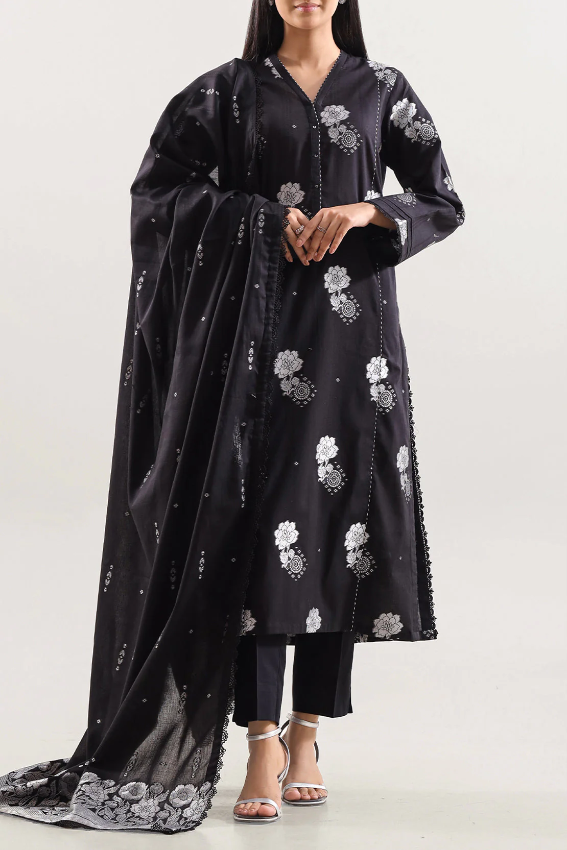 Unstitched Jacquard Cotton Shirt
