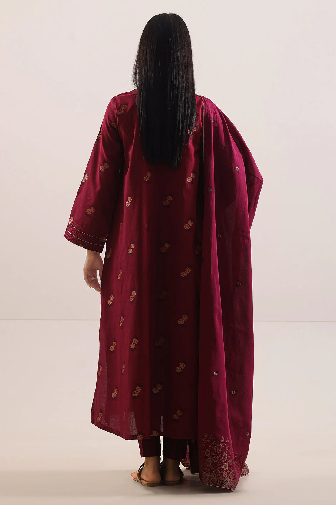 Unstitched Jacquard Cotton Shirt - Image 6