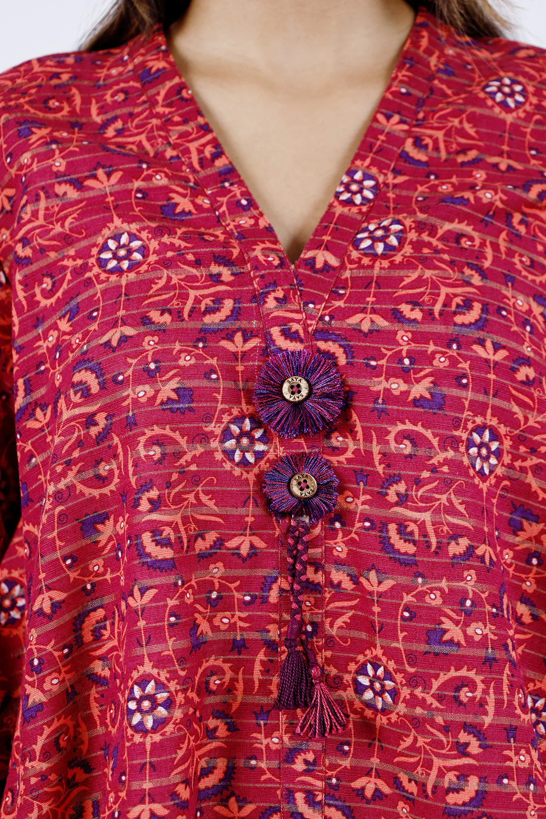 Unstitched Jacquard Khaddar 3 Piece - Image 4