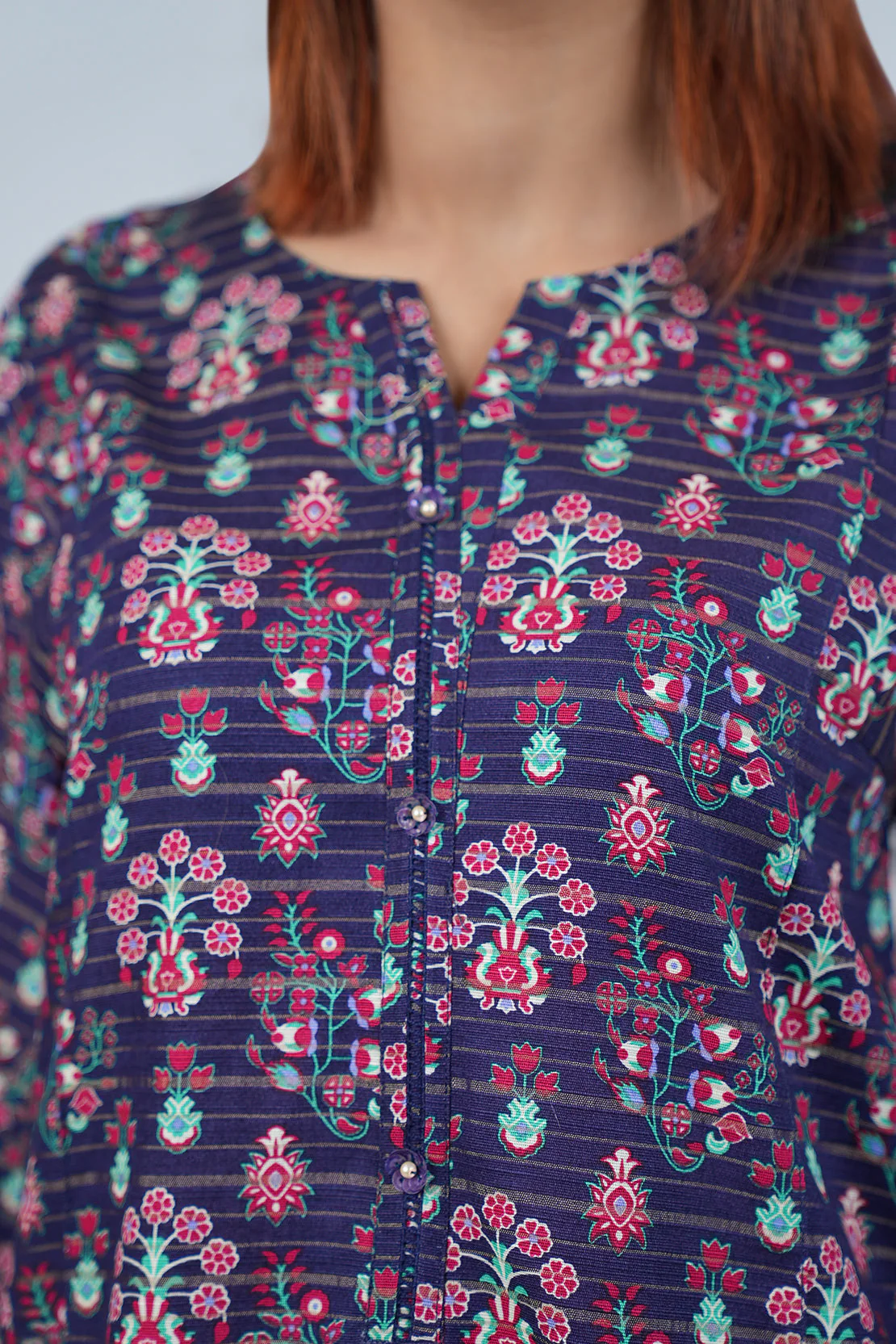 Unstitched Jacquard Khaddar 3 Piece - Image 5