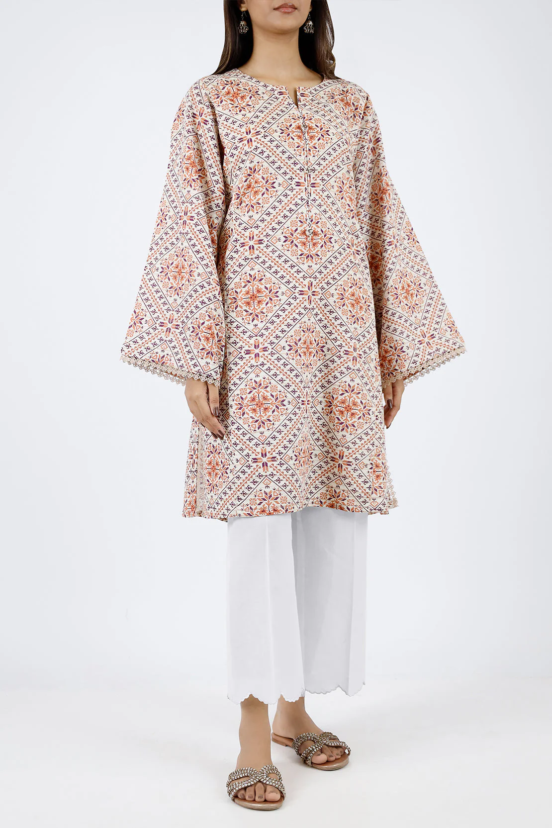 Unstitched Jacquard Khaddar 3 Piece