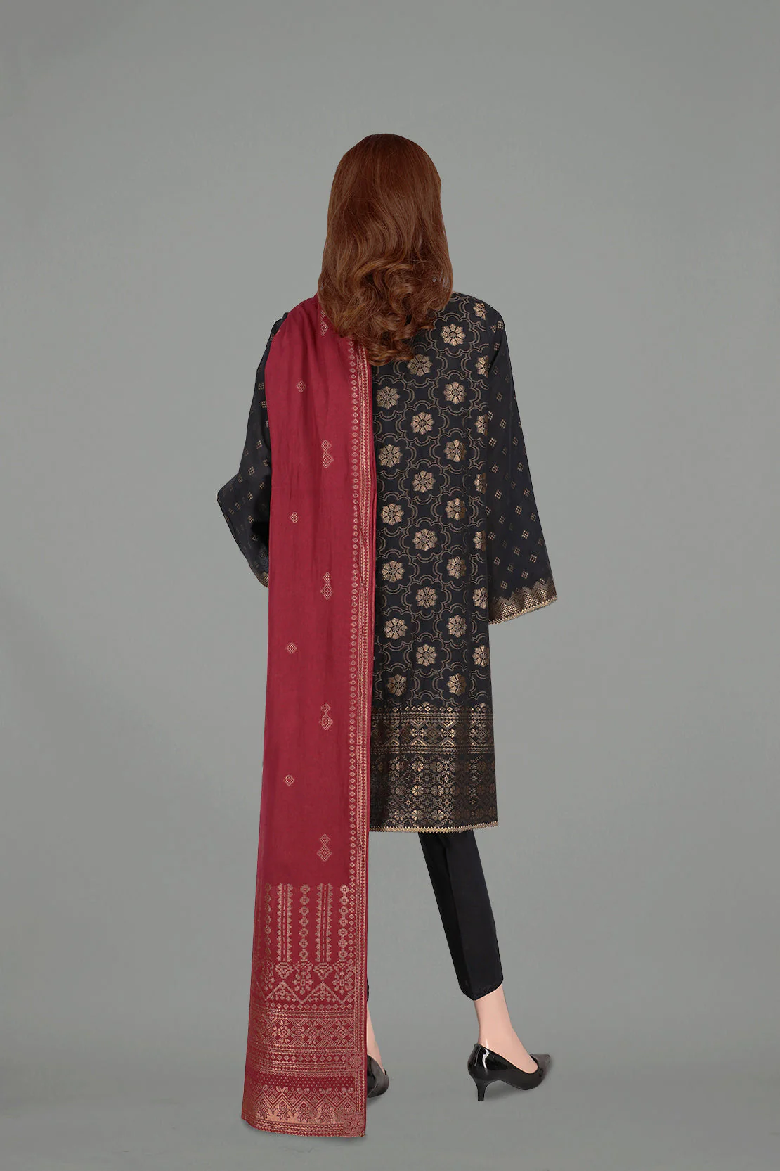 Unstitched Jacquard Lawn 3 Piece - Image 2