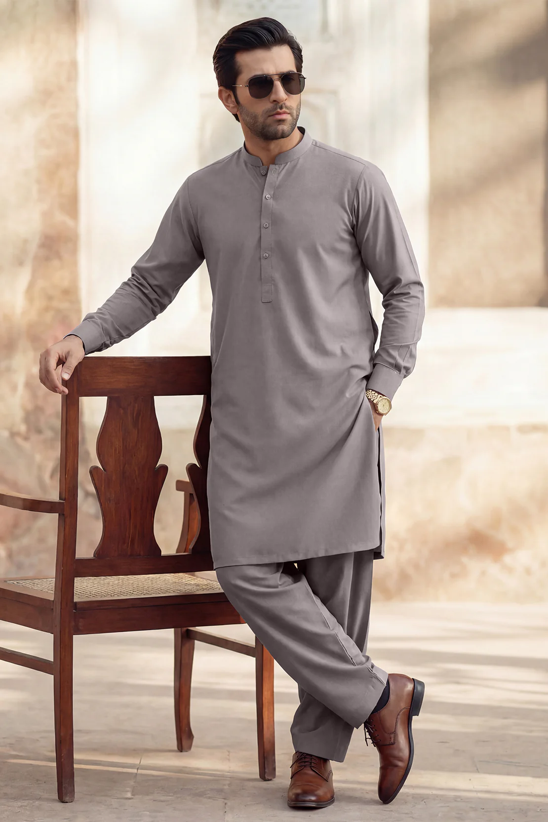 Unstitched Premium Blended Wear Suit - Image 2