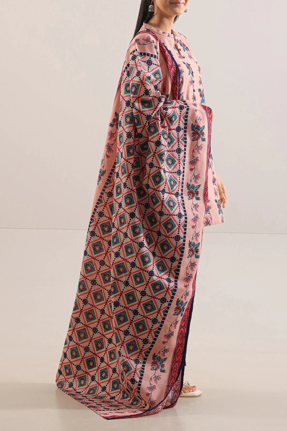 Unstitched Printed 3 Piece – in Lawn & Khaddar - Image 2
