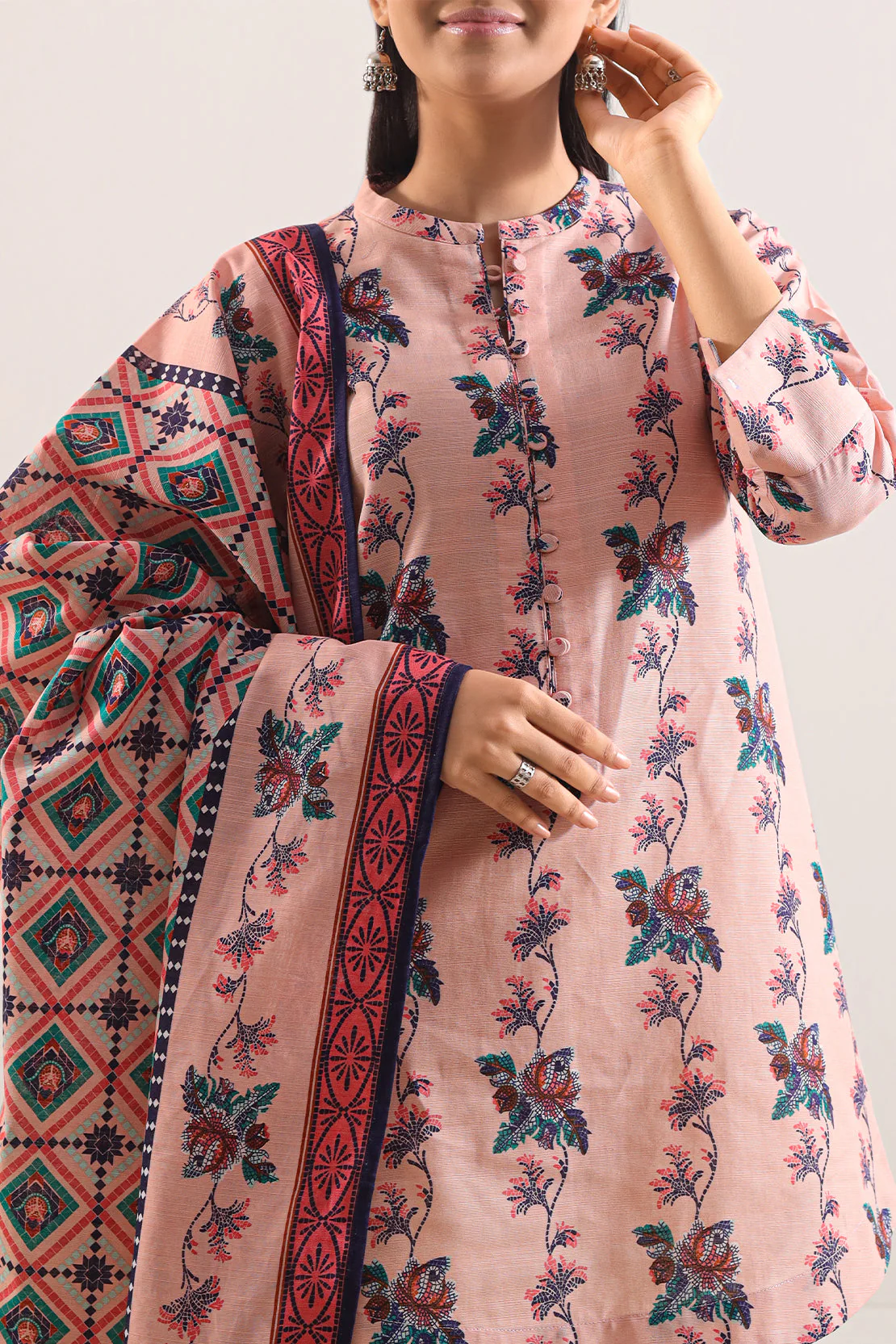Unstitched Printed 3 Piece – in Lawn & Khaddar - Image 4
