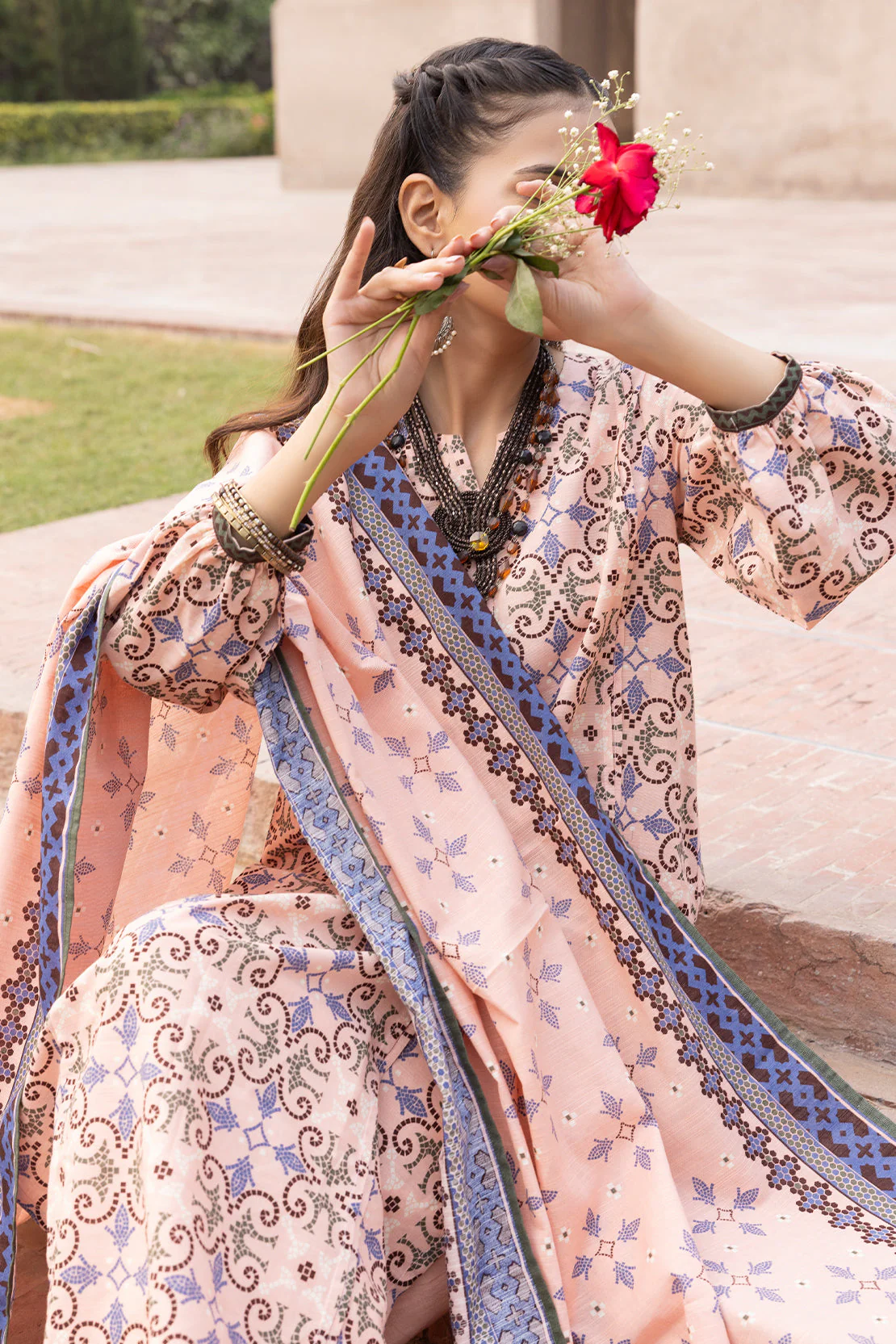 Unstitched Printed 3 Piece – in Lawn & Khaddar - Image 2