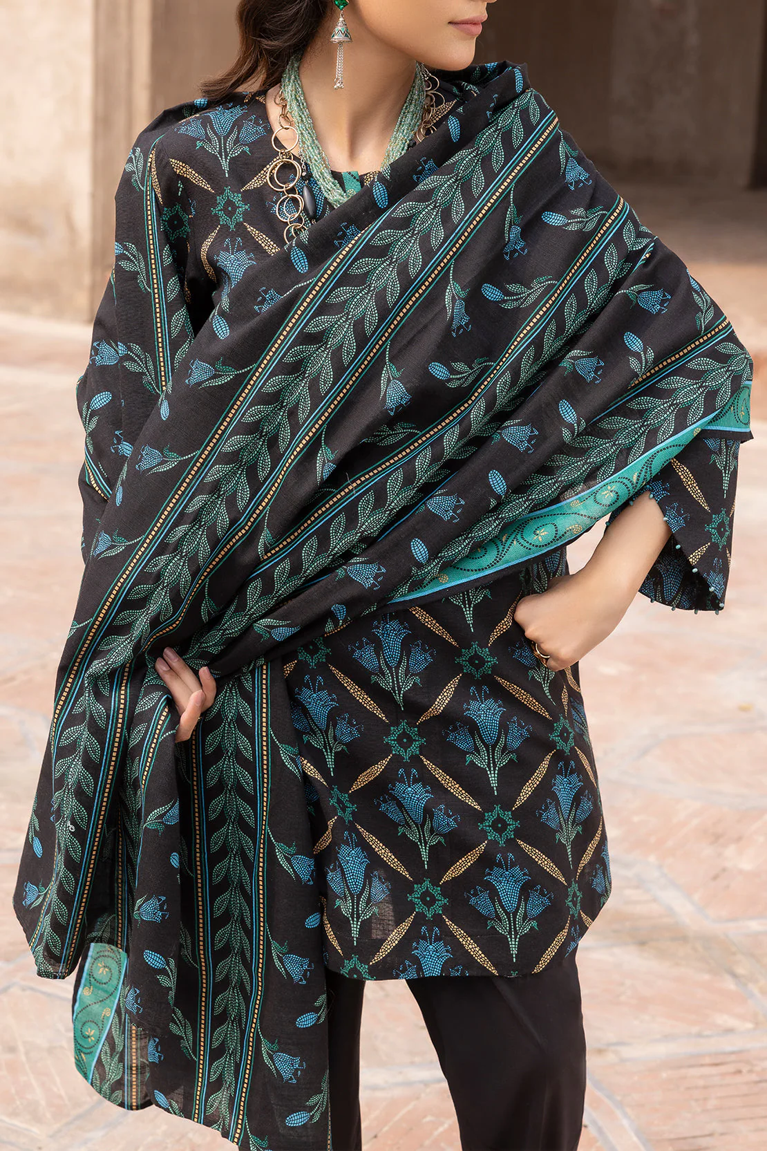 Unstitched Printed 3 Piece – in Lawn & Khaddar - Image 3