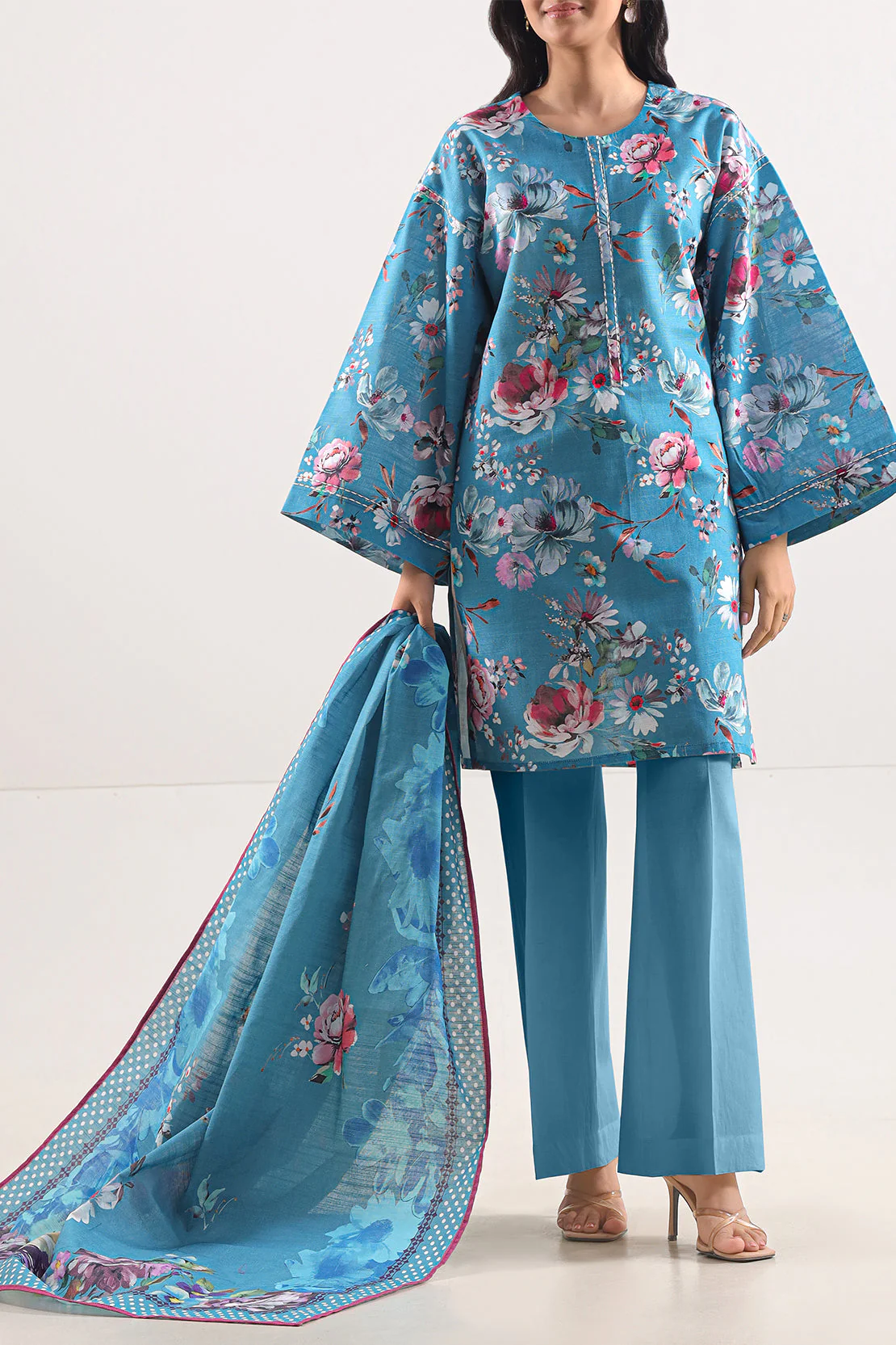 Unstitched Printed 3 Piece – in Lawn & Khaddar - Image 3