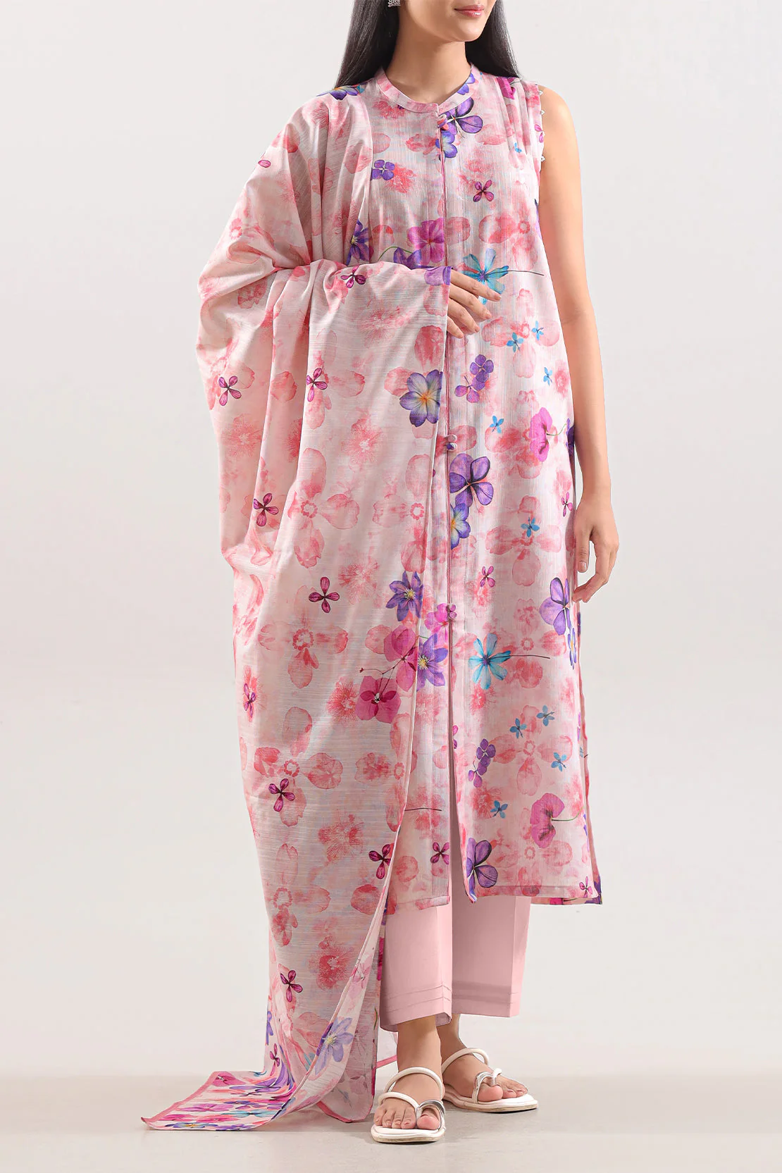 Unstitched Printed 3 Piece – in Lawn & Khaddar - Image 3