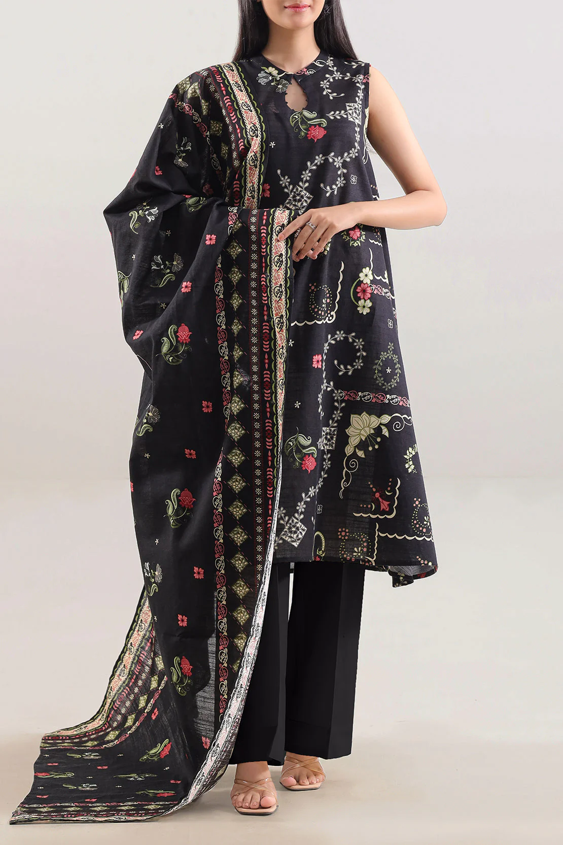Unstitched Printed 3 Piece – in Lawn & Khaddar - Image 3