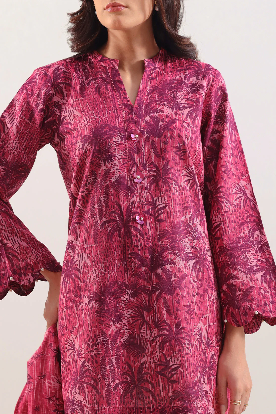 Unstitched Printed 3 Piece – in Lawn & Khaddar - Image 3