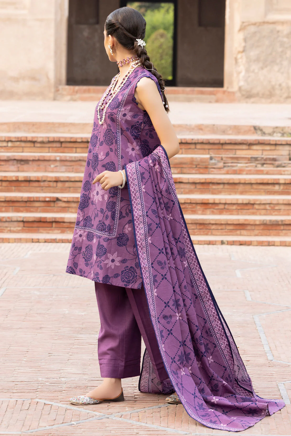Unstitched Printed 3 Piece – in Lawn & Khaddar - Image 2