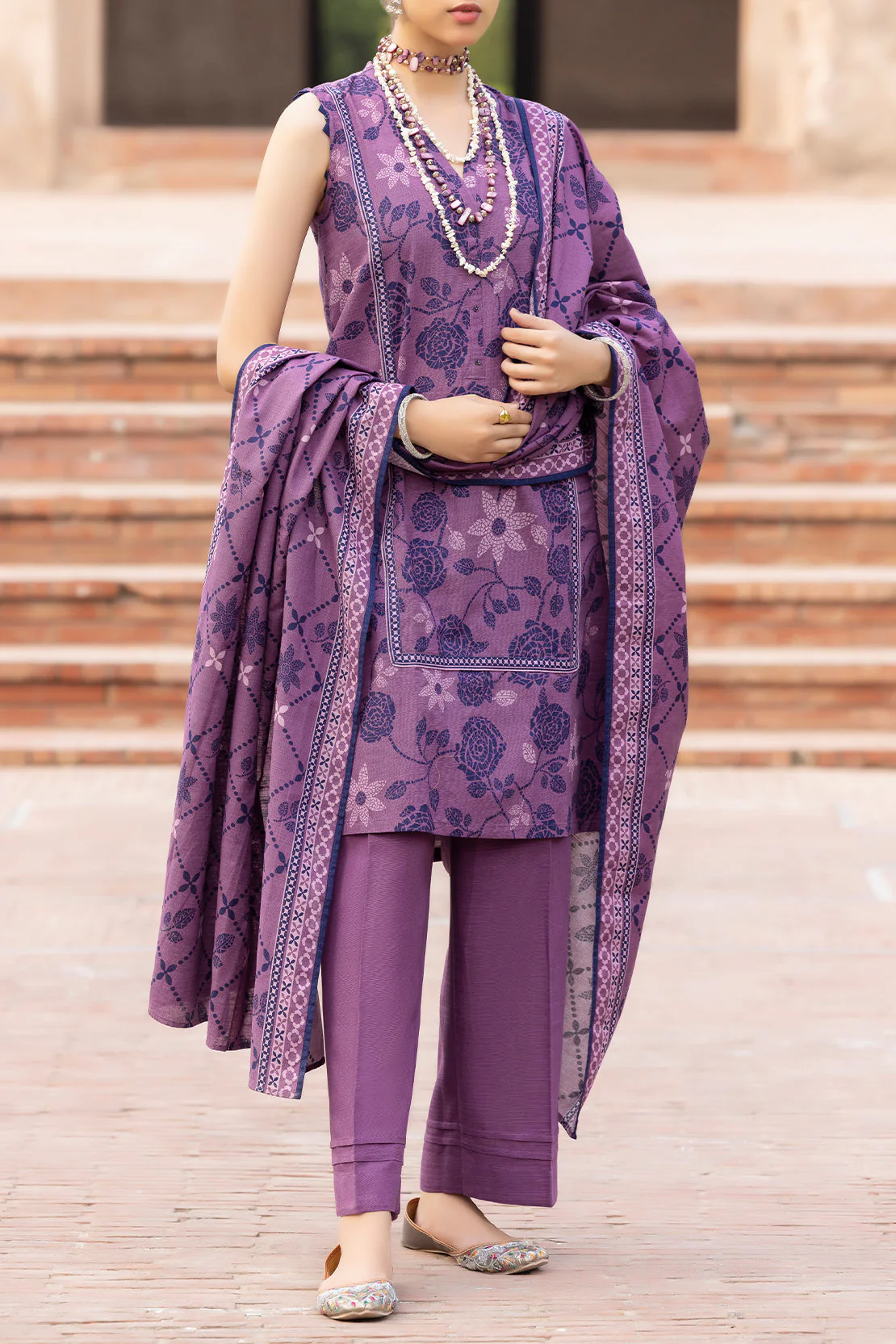 Unstitched Printed 3 Piece – in Lawn & Khaddar - Image 3