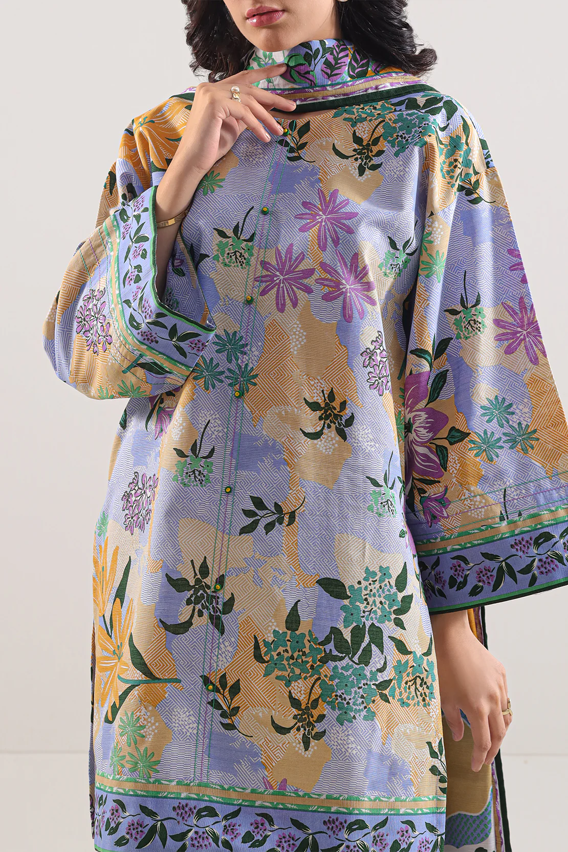 Unstitched Printed 3 Piece – in Lawn & Khaddar - Image 3