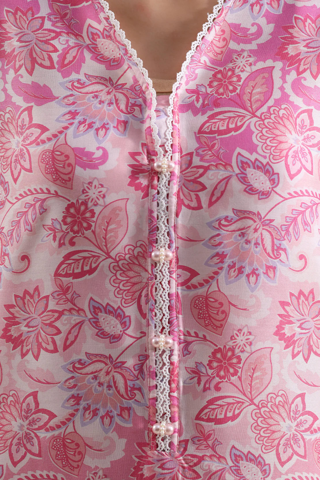 Unstitched Printed Arabic Lawn 3 Piece - Image 5