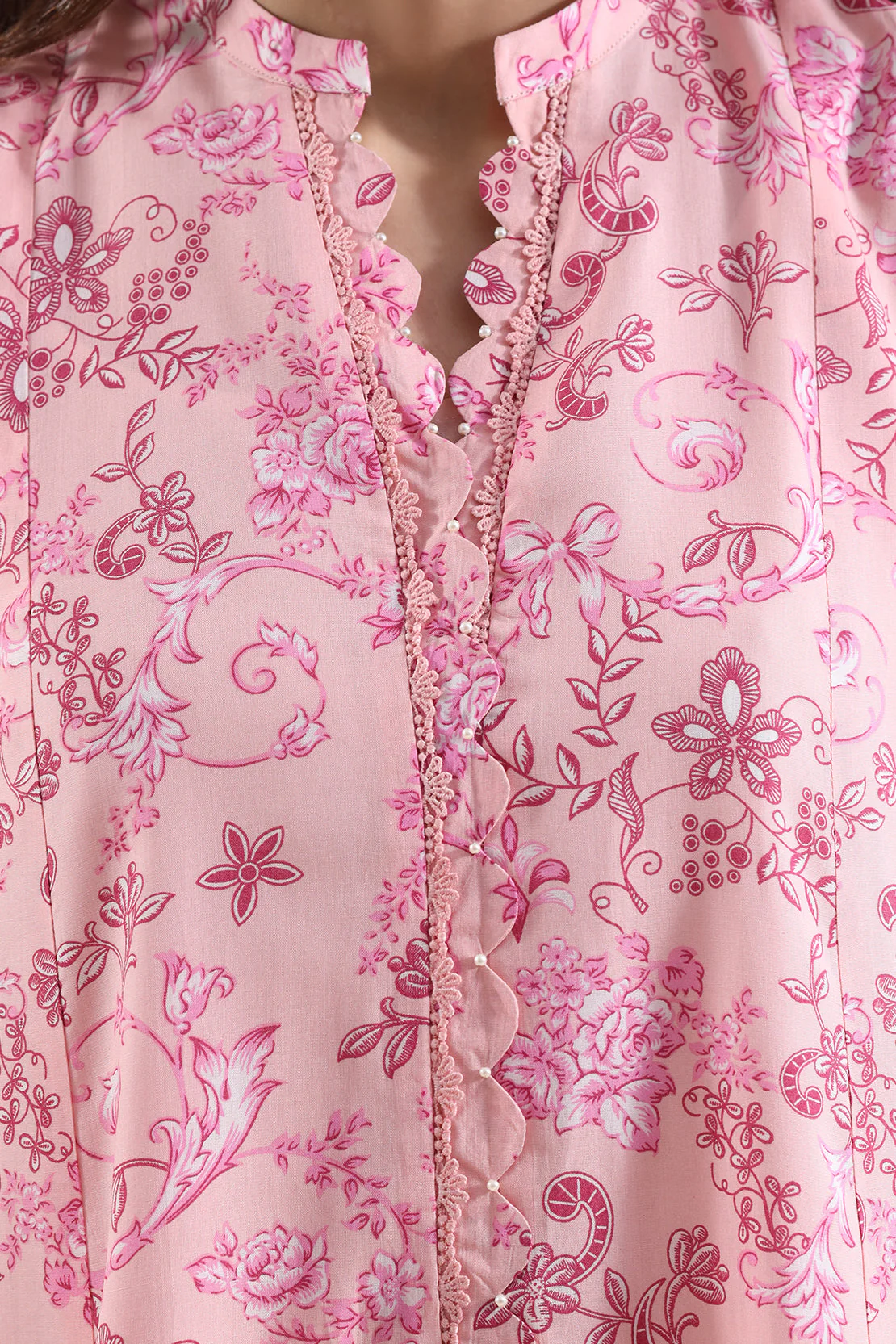 Unstitched Printed Arabic Lawn 3 Piece - Image 4