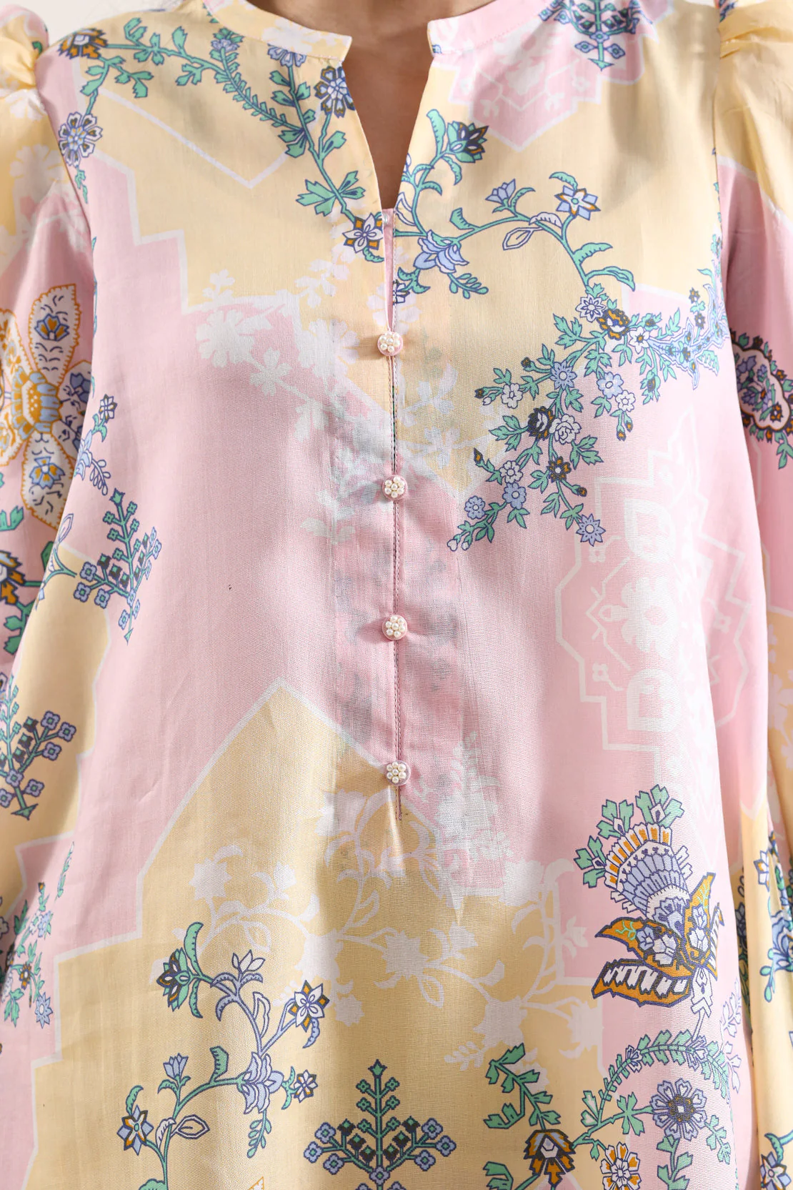Unstitched Printed Arabic Lawn 3 Piece - Image 5