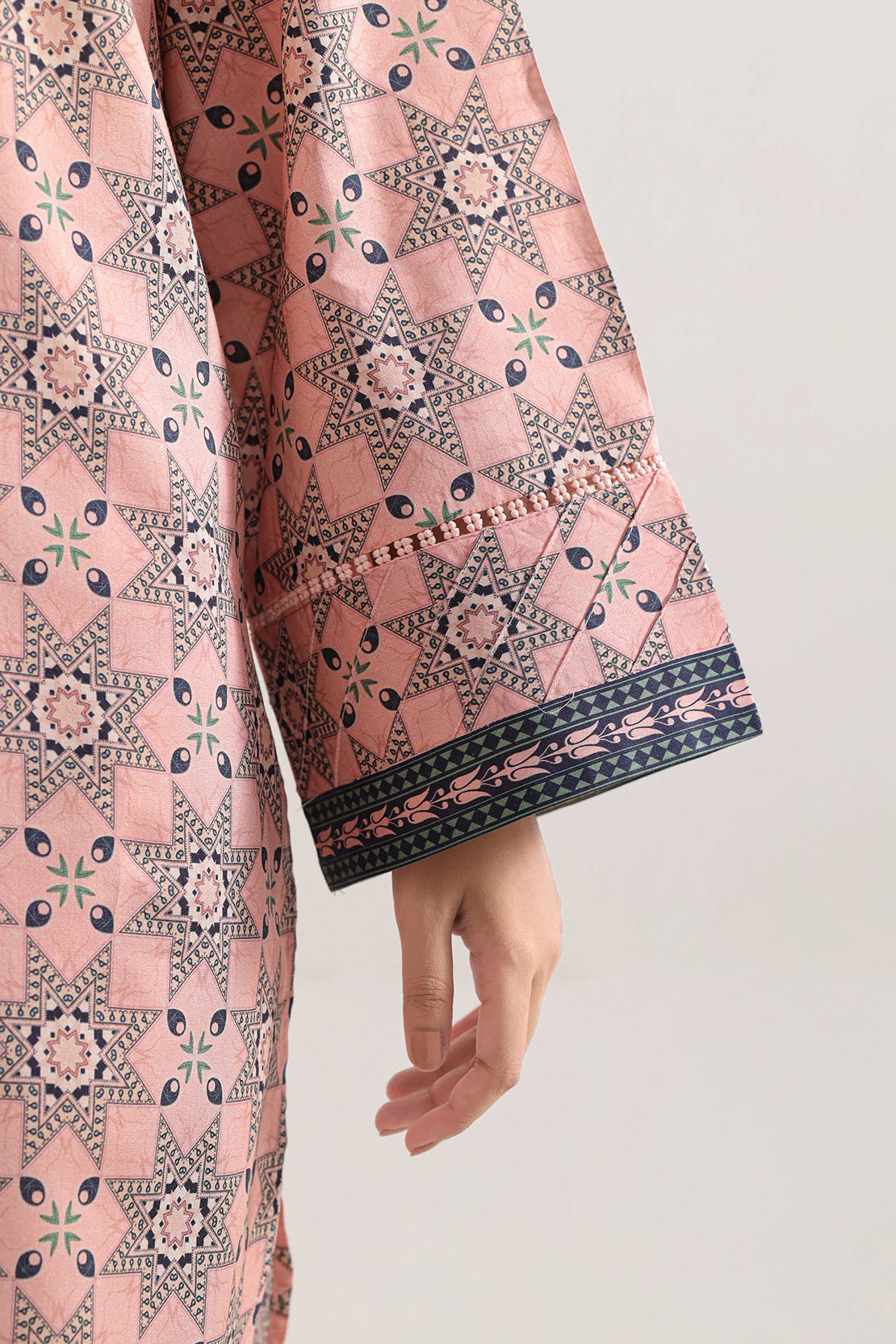 Unstitched Printed Arabic Linen 2 Piece (Shirt/Trouser) - Image 4