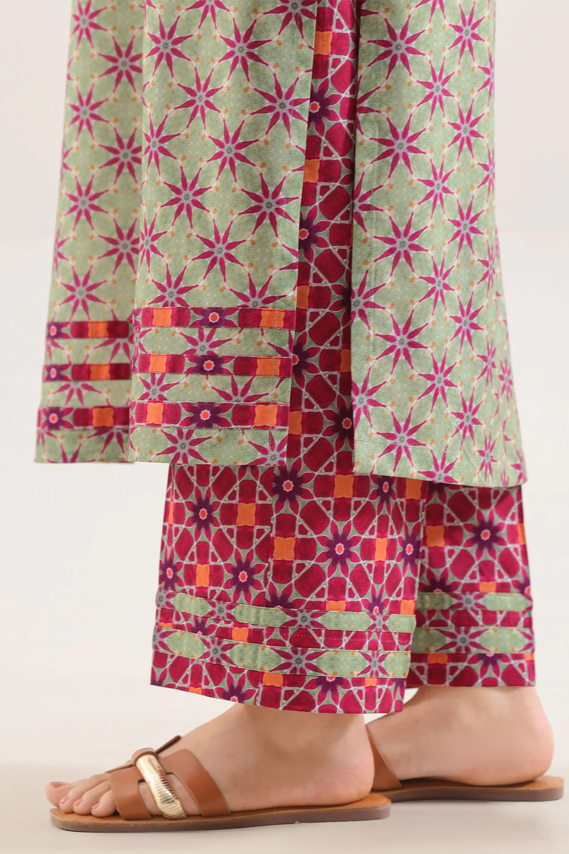 Unstitched Printed Arabic Linen 2 Piece (Shirt/Trouser) - Image 5