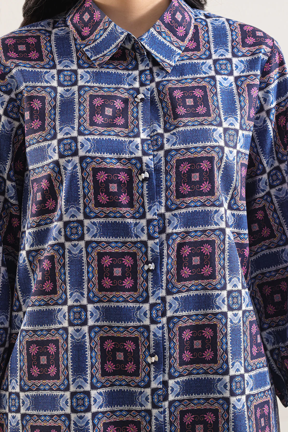 Unstitched Printed Arabic Linen 2 Piece (Shirt/Trouser) - Image 5