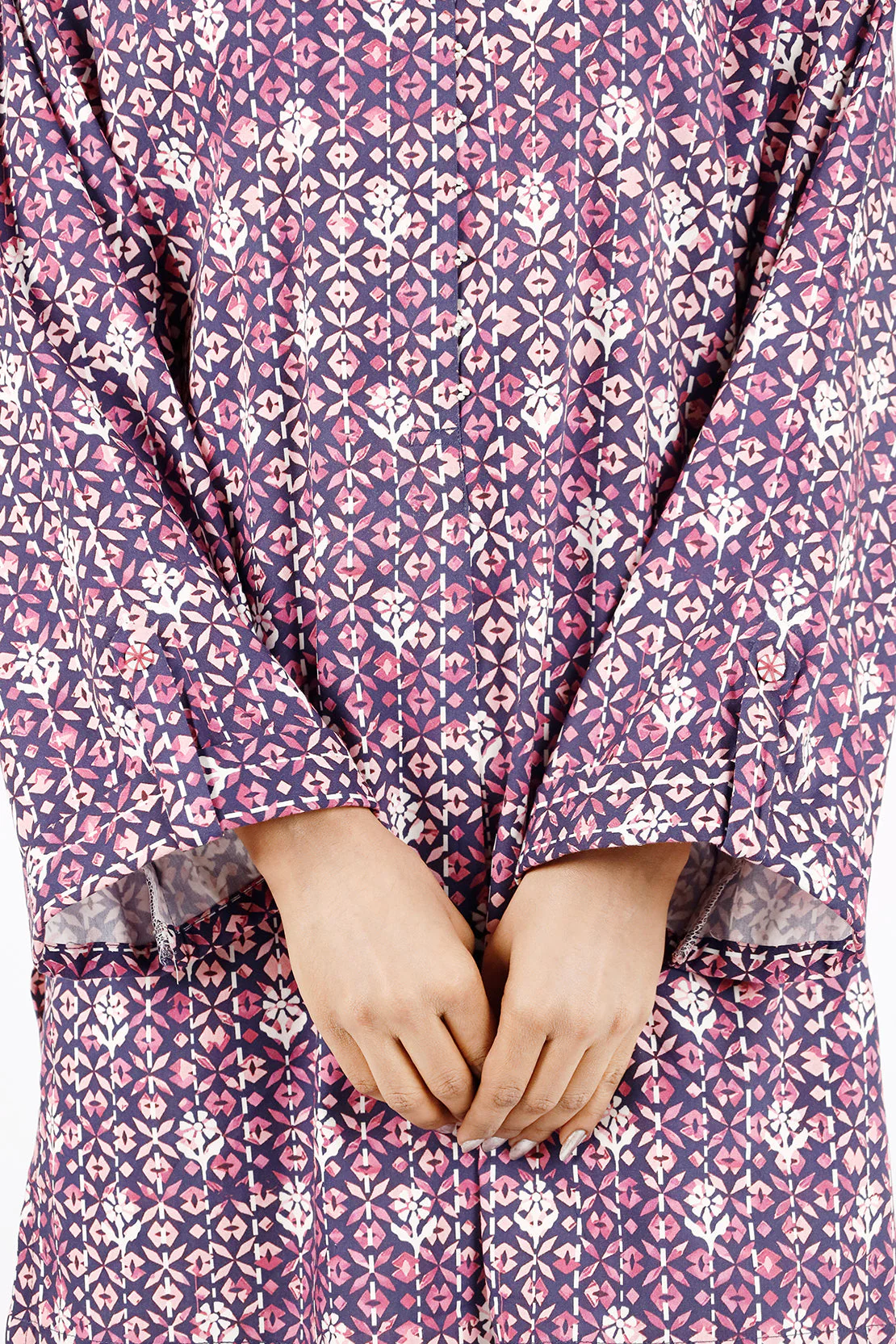 Unstitched Printed Arabic Linen 3 Piece - Image 3