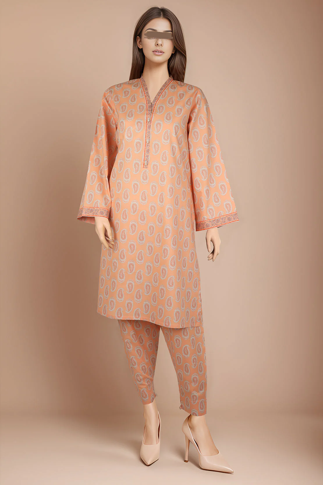 Unstitched Printed Cambric 2 Piece (Shirt/Trouser)
