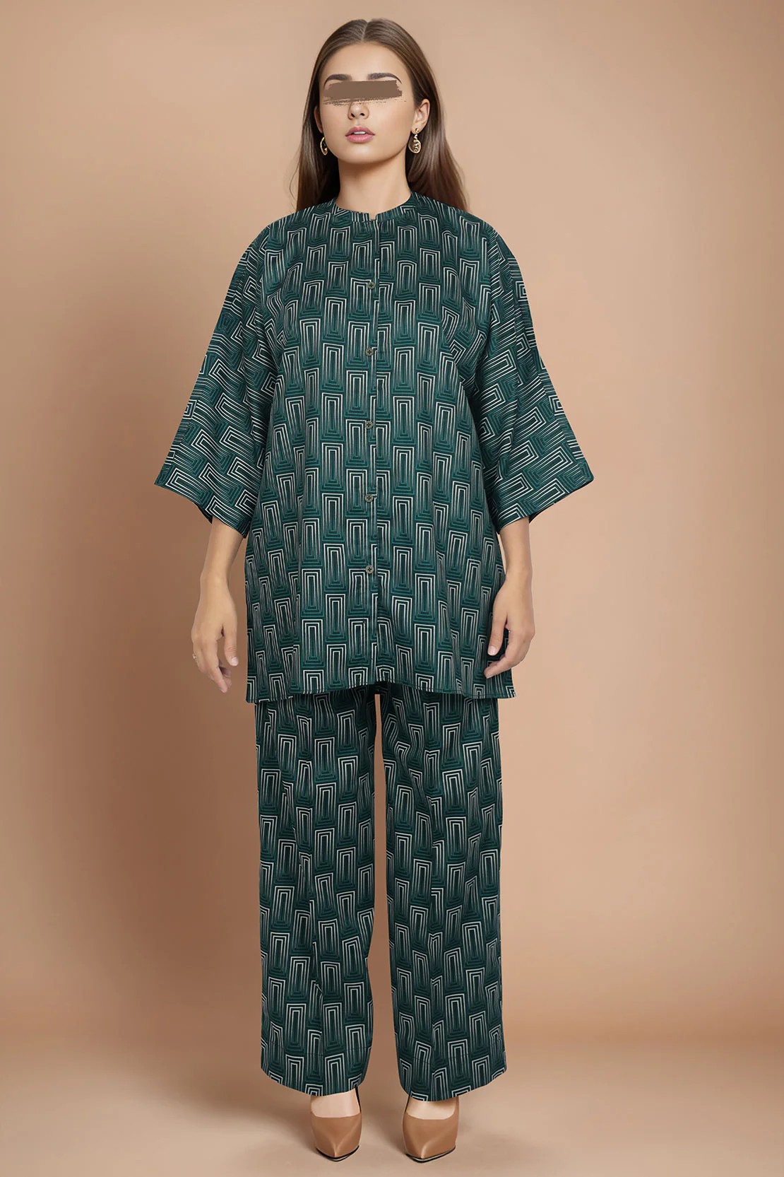 Unstitched Printed Cambric 2 Piece (Shirt/Trouser)