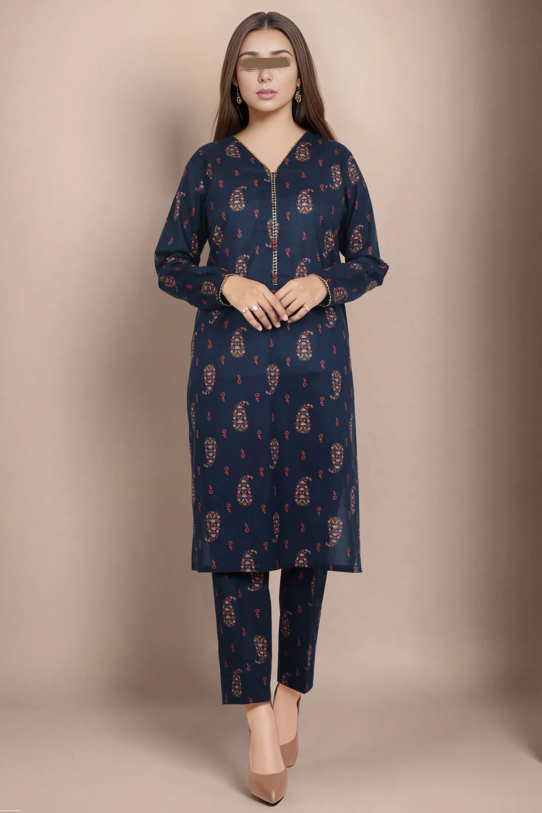 Unstitched Printed Cambric 2 Piece (Shirt/Trouser)
