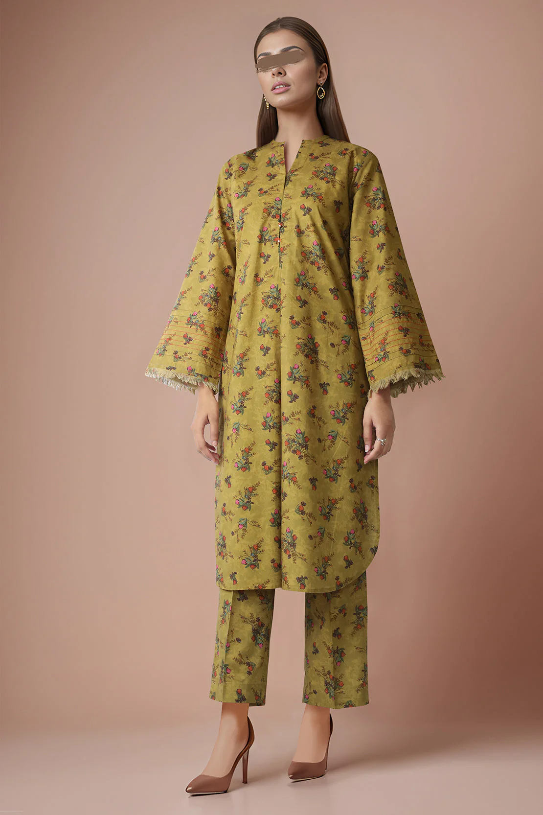 Unstitched Printed Cambric 2 Piece (Shirt/Trouser)