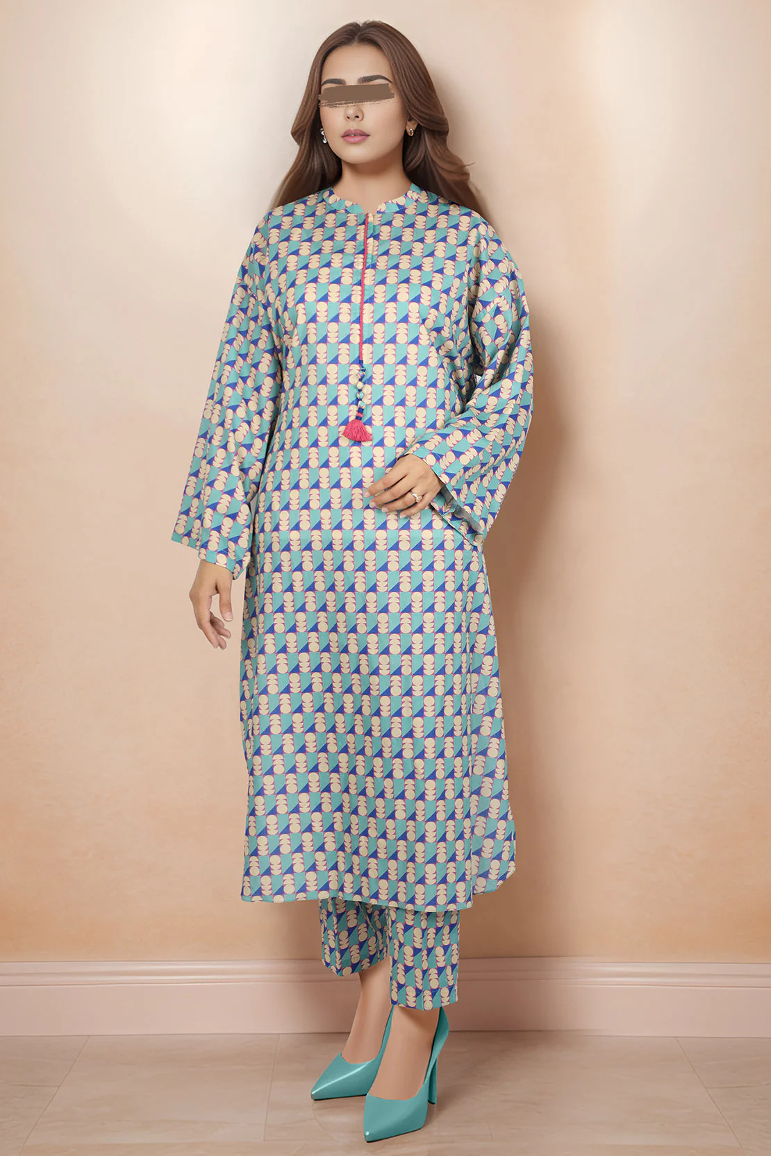 Unstitched Printed Cambric 2 Piece (Shirt/Trouser) - Image 2