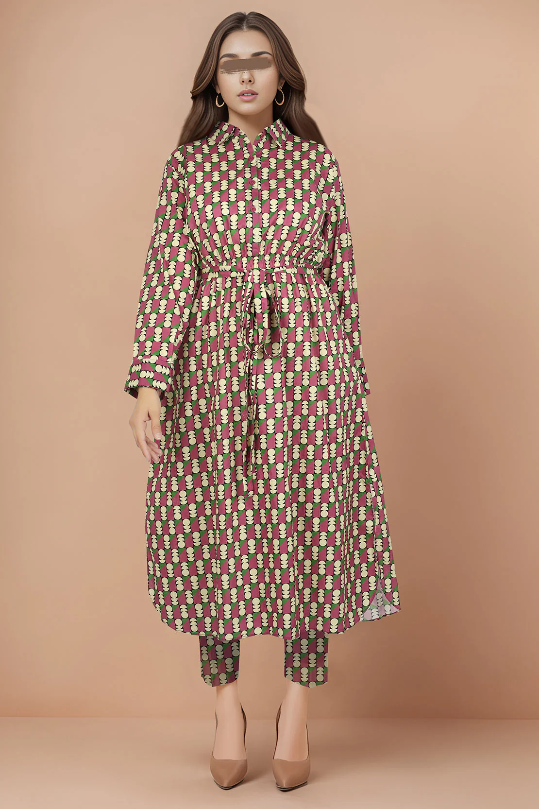 Unstitched Printed Cambric 2 Piece (Shirt/Trouser)