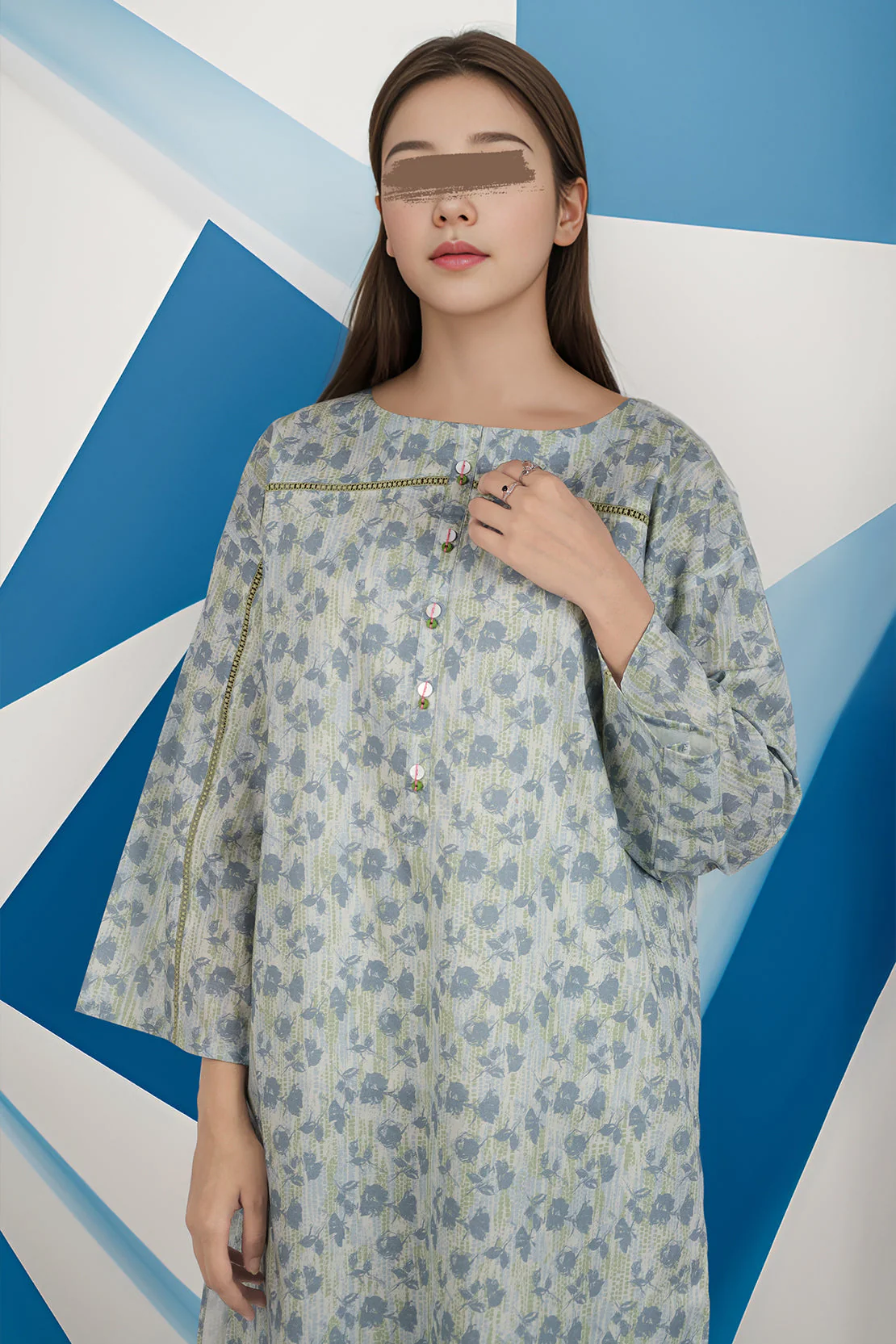 Unstitched Printed Cambric 2 Piece (Shirt/Trouser) - Image 2