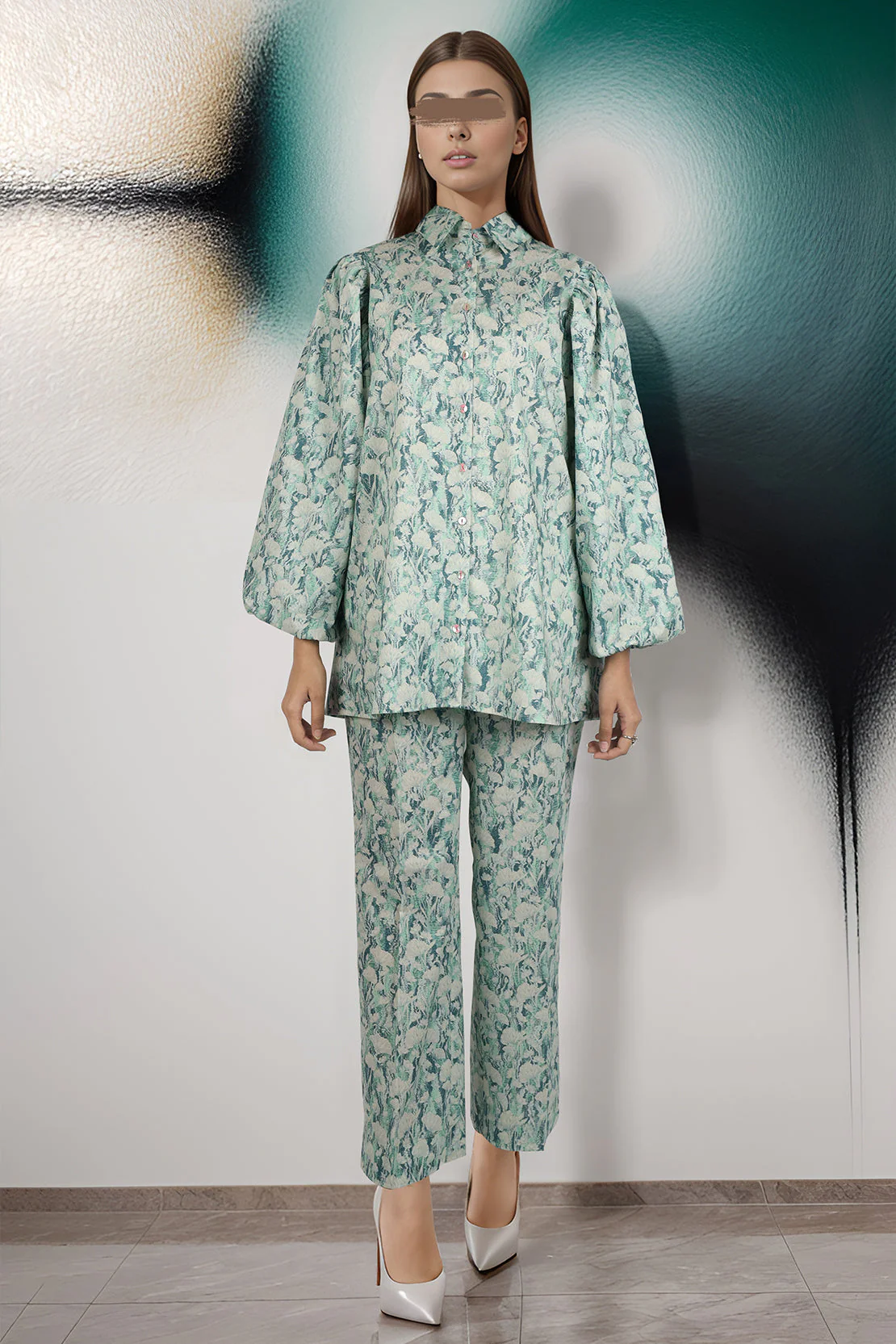 Unstitched Printed Cambric 2 Piece (Shirt/Trouser)