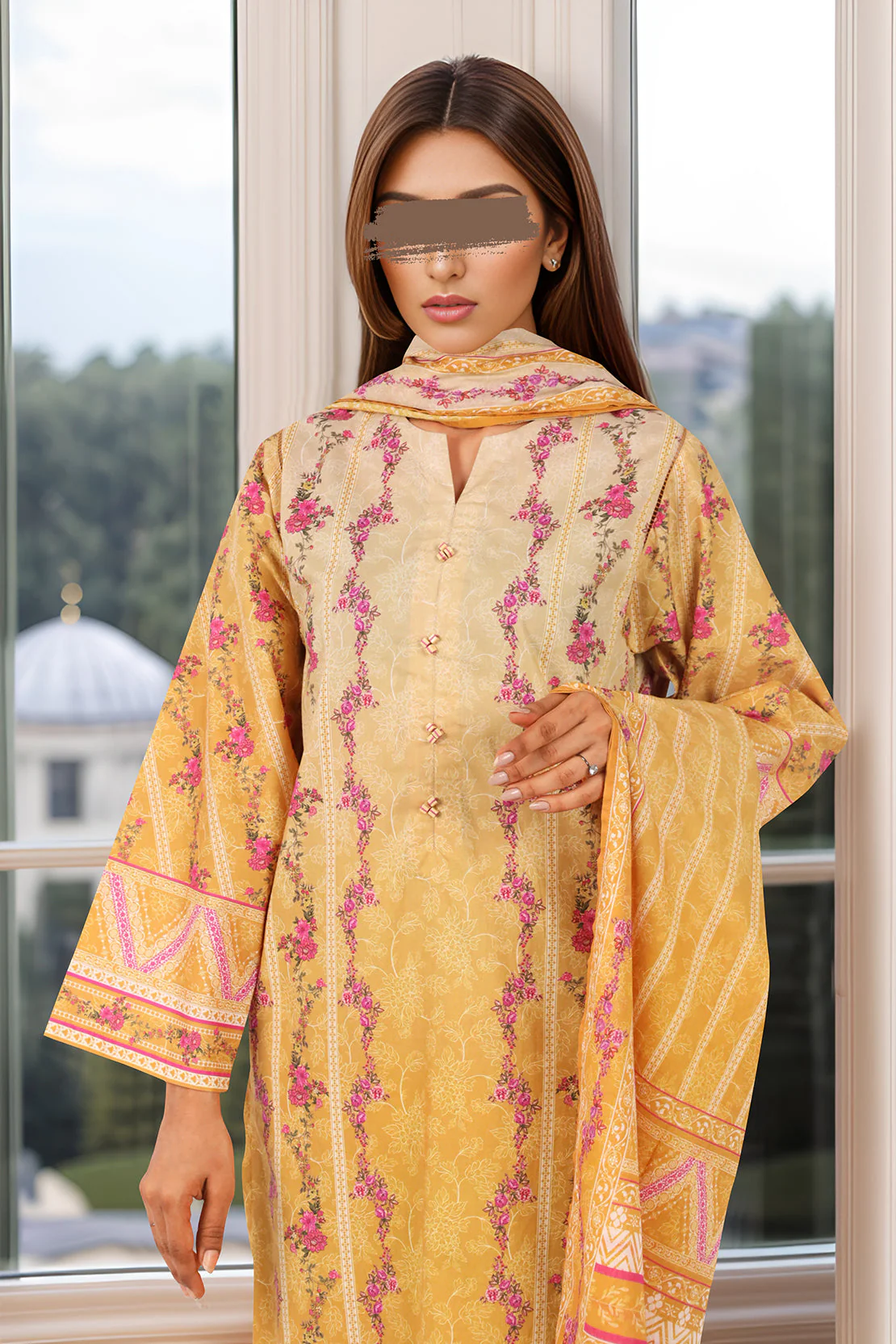 Unstitched Printed Cambric 3 Piece - Image 3