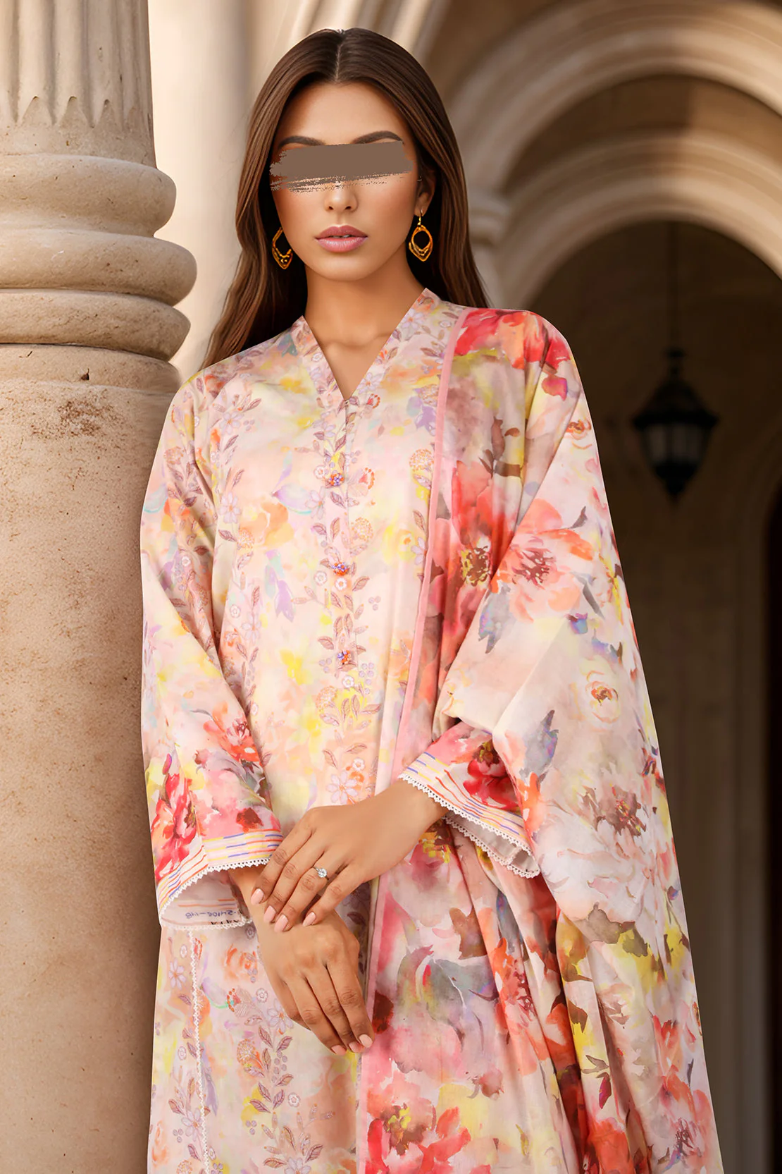 Unstitched Printed Cambric 3 Piece