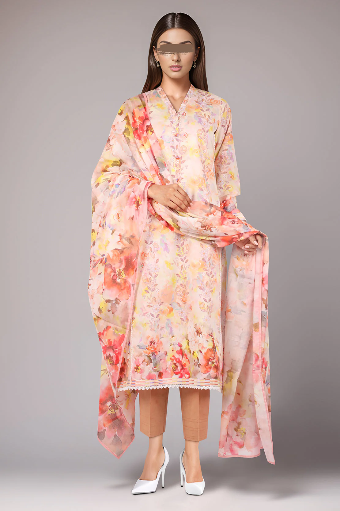 Unstitched Printed Cambric 3 Piece - Image 2
