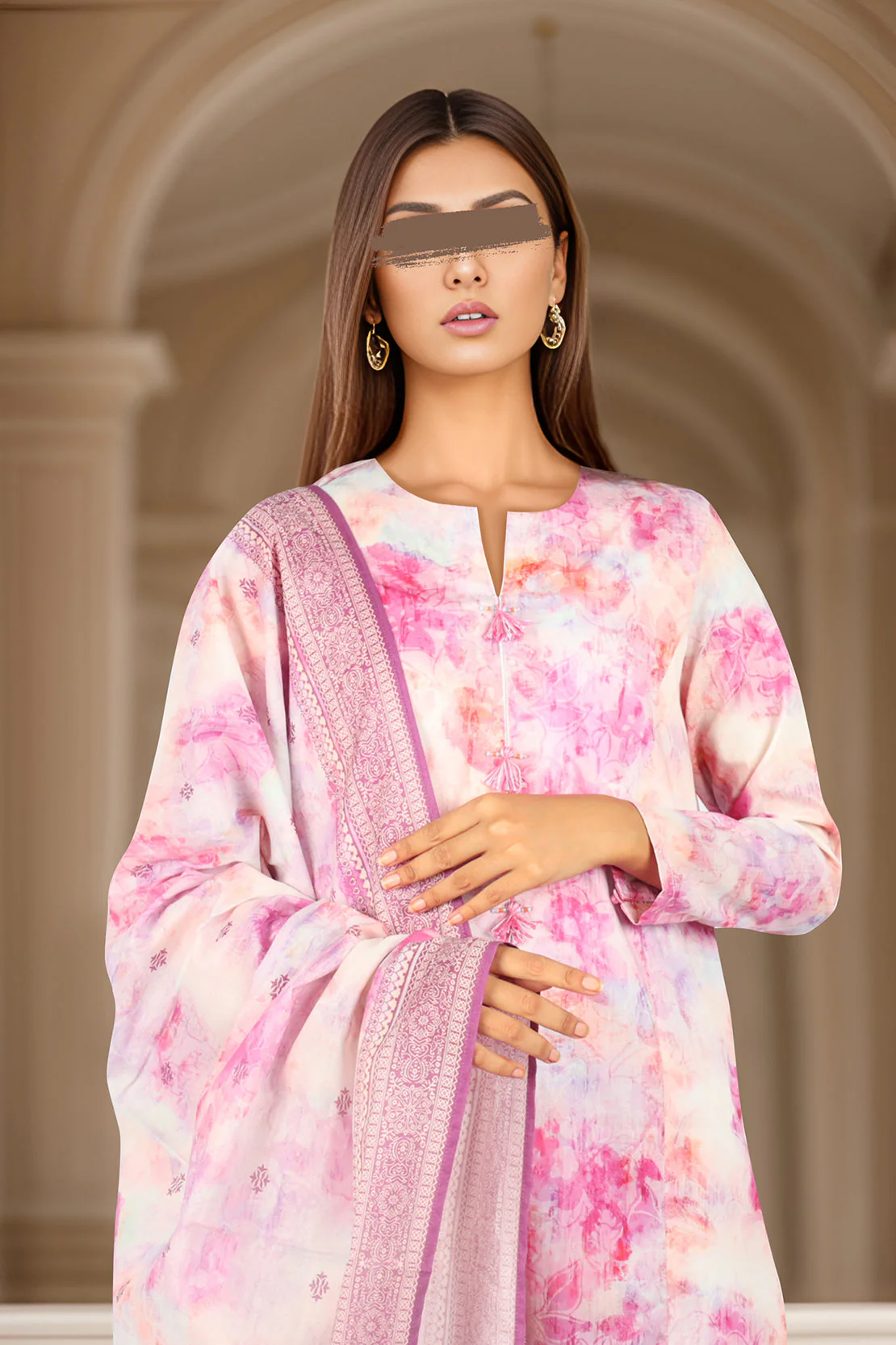 Unstitched Printed Cambric 3 Piece - Image 3