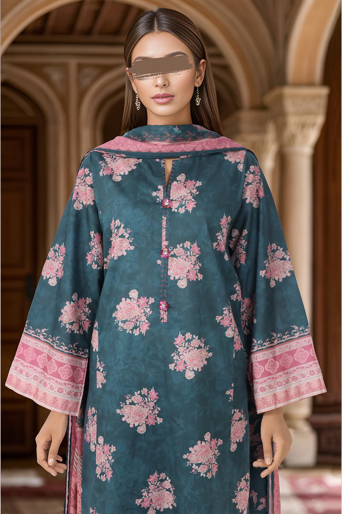 Unstitched Printed Cambric 3 Piece - Image 4