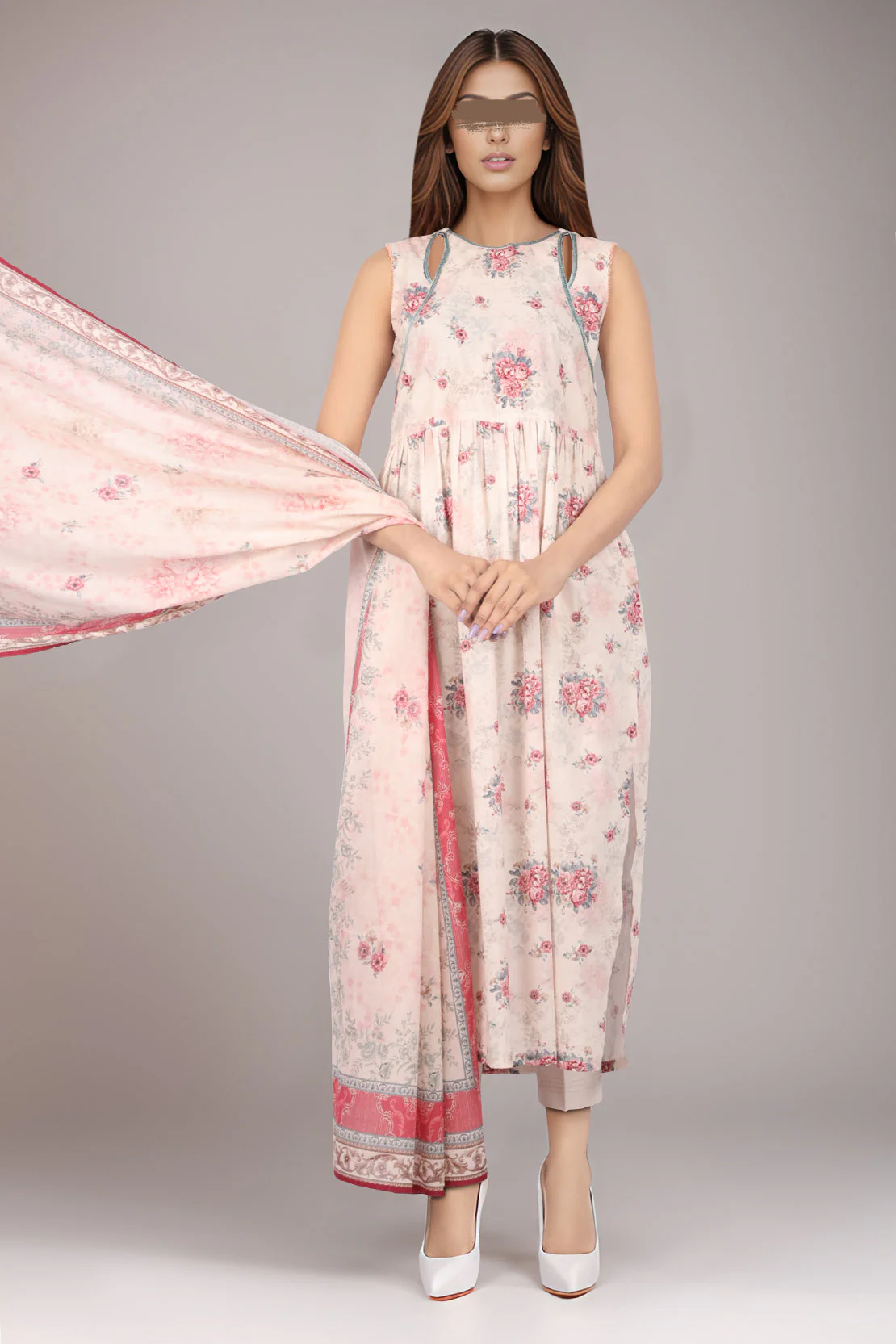 Unstitched Printed Cambric 3 Piece - Image 3