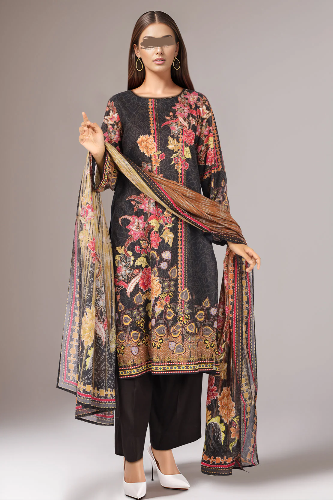 Unstitched Printed Cambric 3 Piece - Image 2