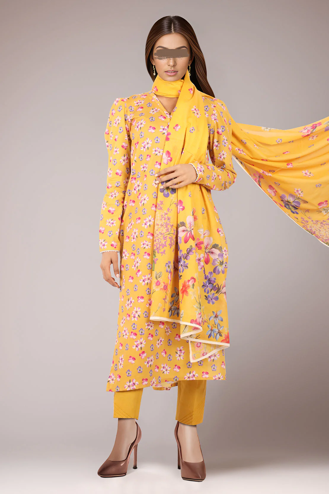 Unstitched Printed Cambric 3 Piece - Image 3