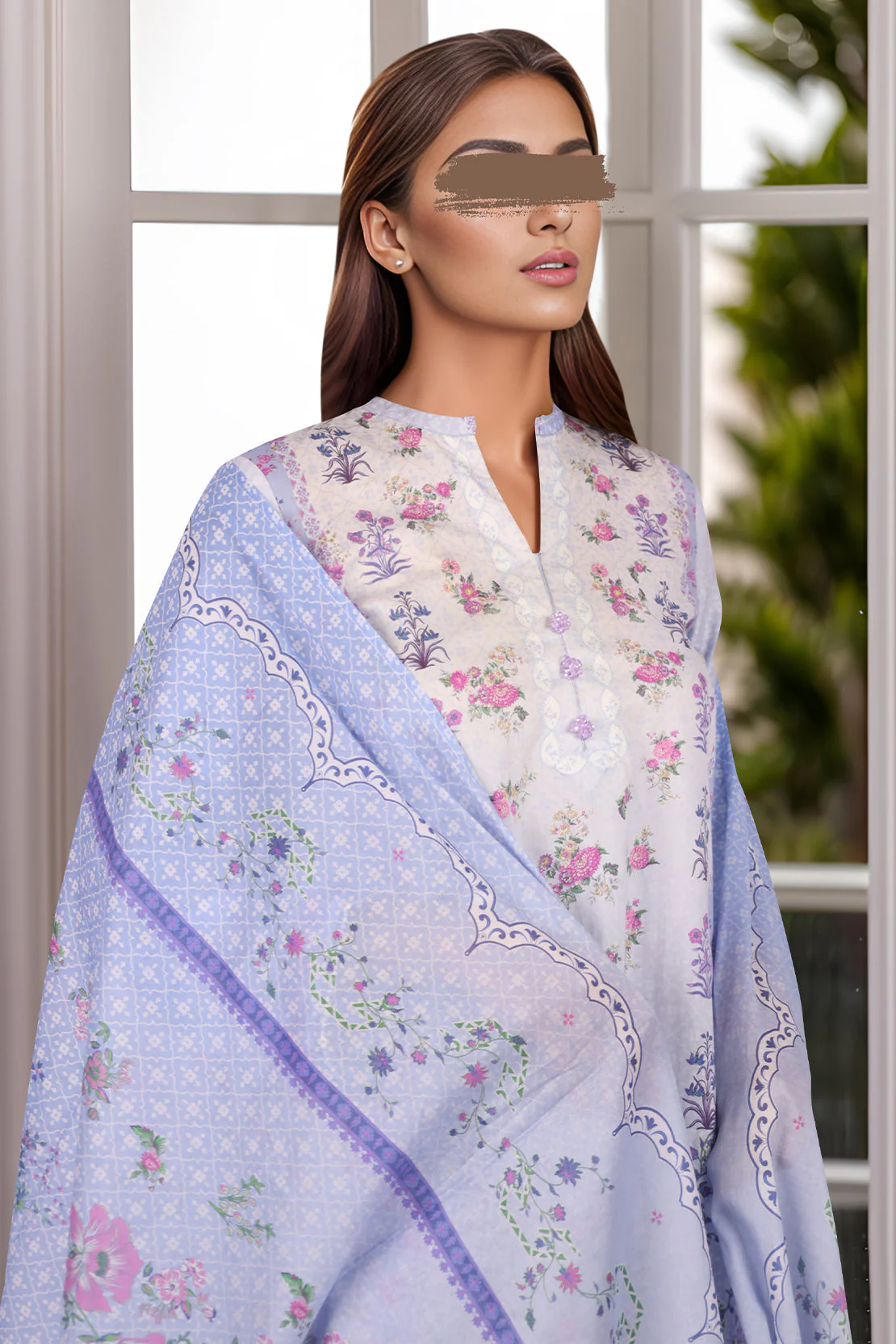 Unstitched Printed Cambric 3 Piece - Image 3